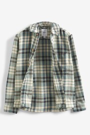 Green/Grey Twill Check Shacket - Image 6 of 9