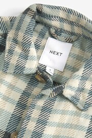 Green/Grey Twill Check Shacket - Image 7 of 9