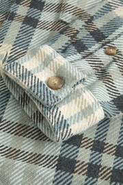 Green/Grey Twill Check Shacket - Image 8 of 9