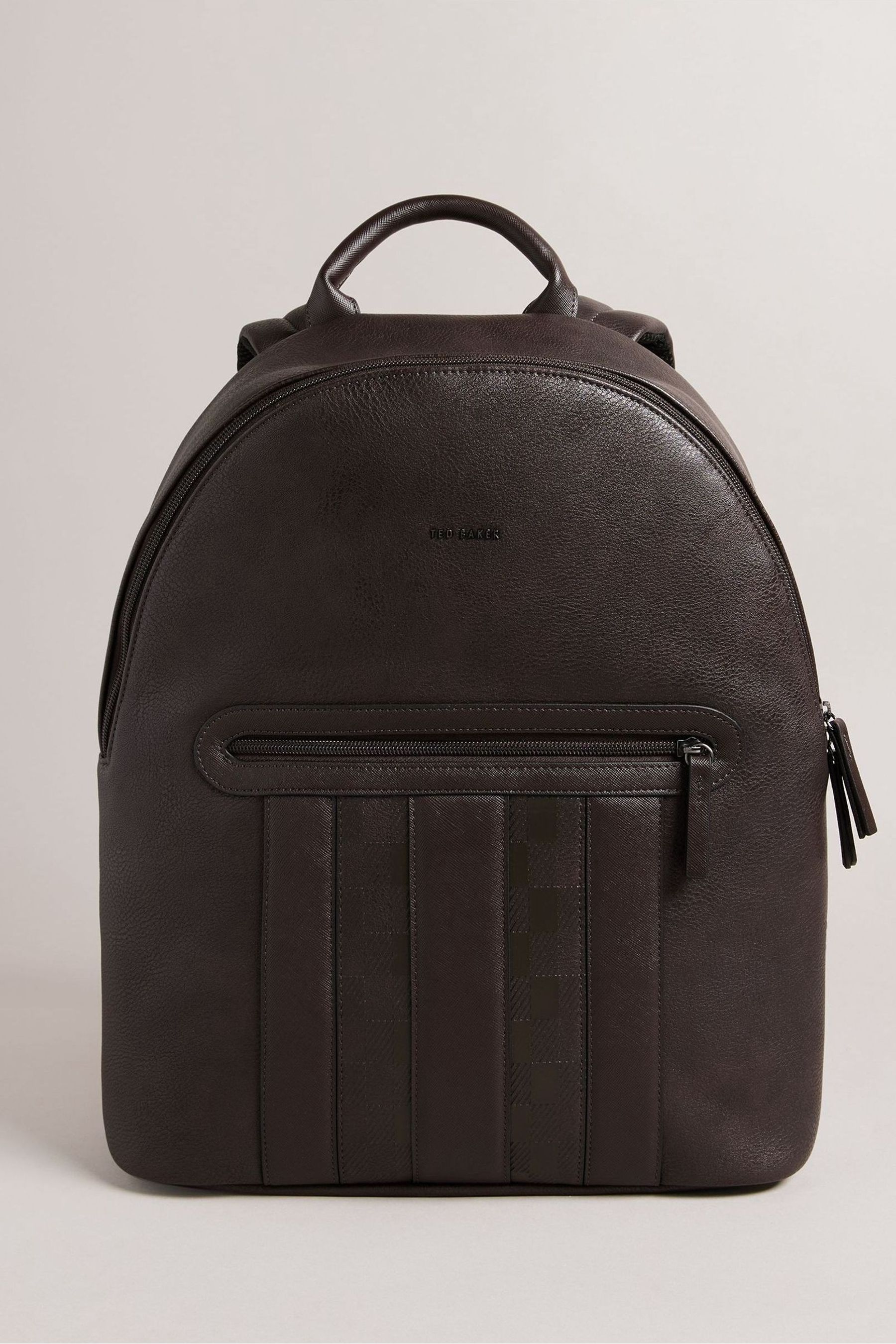 Buy Ted Baker Brown Waynor House Check PU Backpack from Next Oman