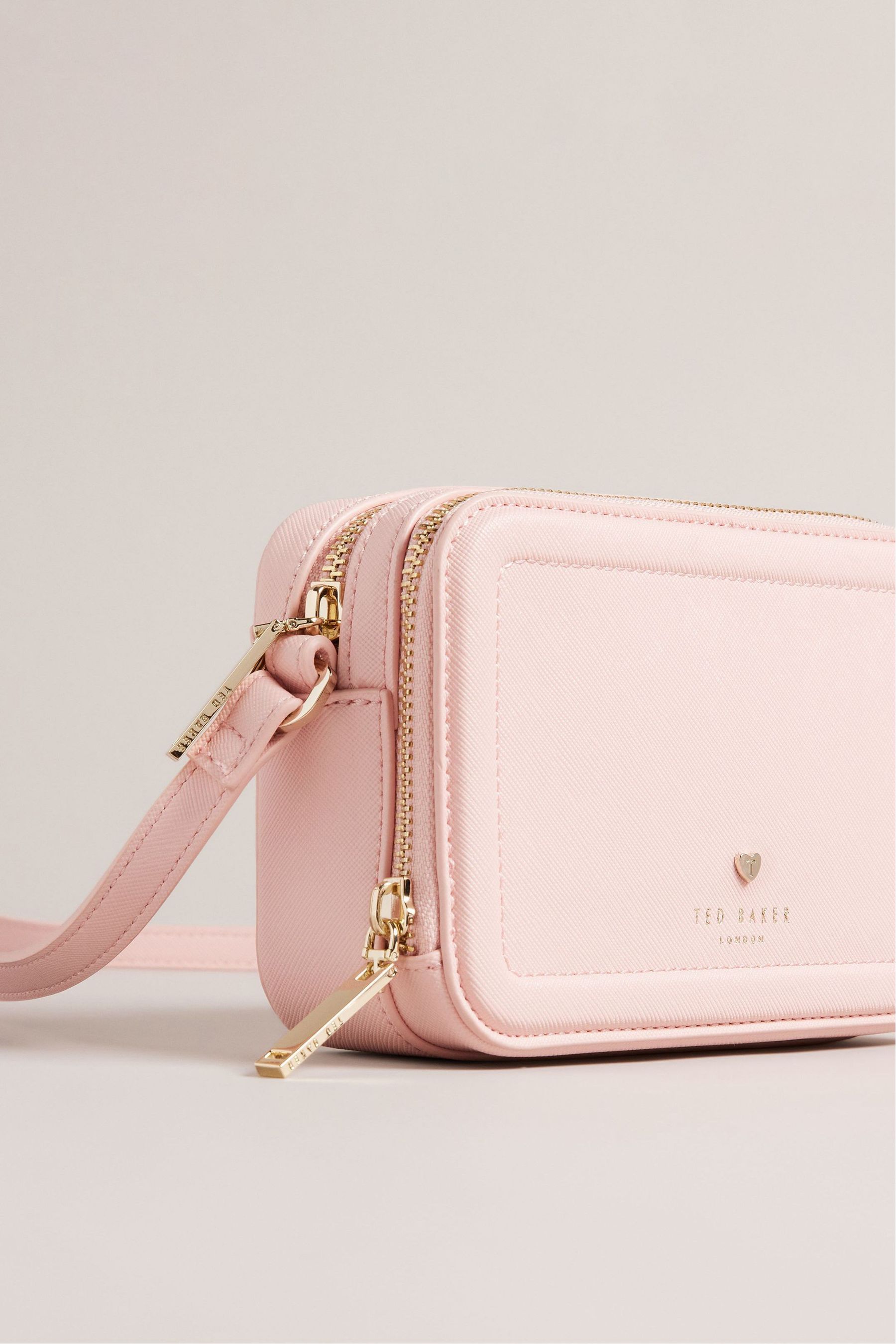 Buy Ted Baker Pink Stinah Heart Studded Small Camera Bag from Next Luxembourg