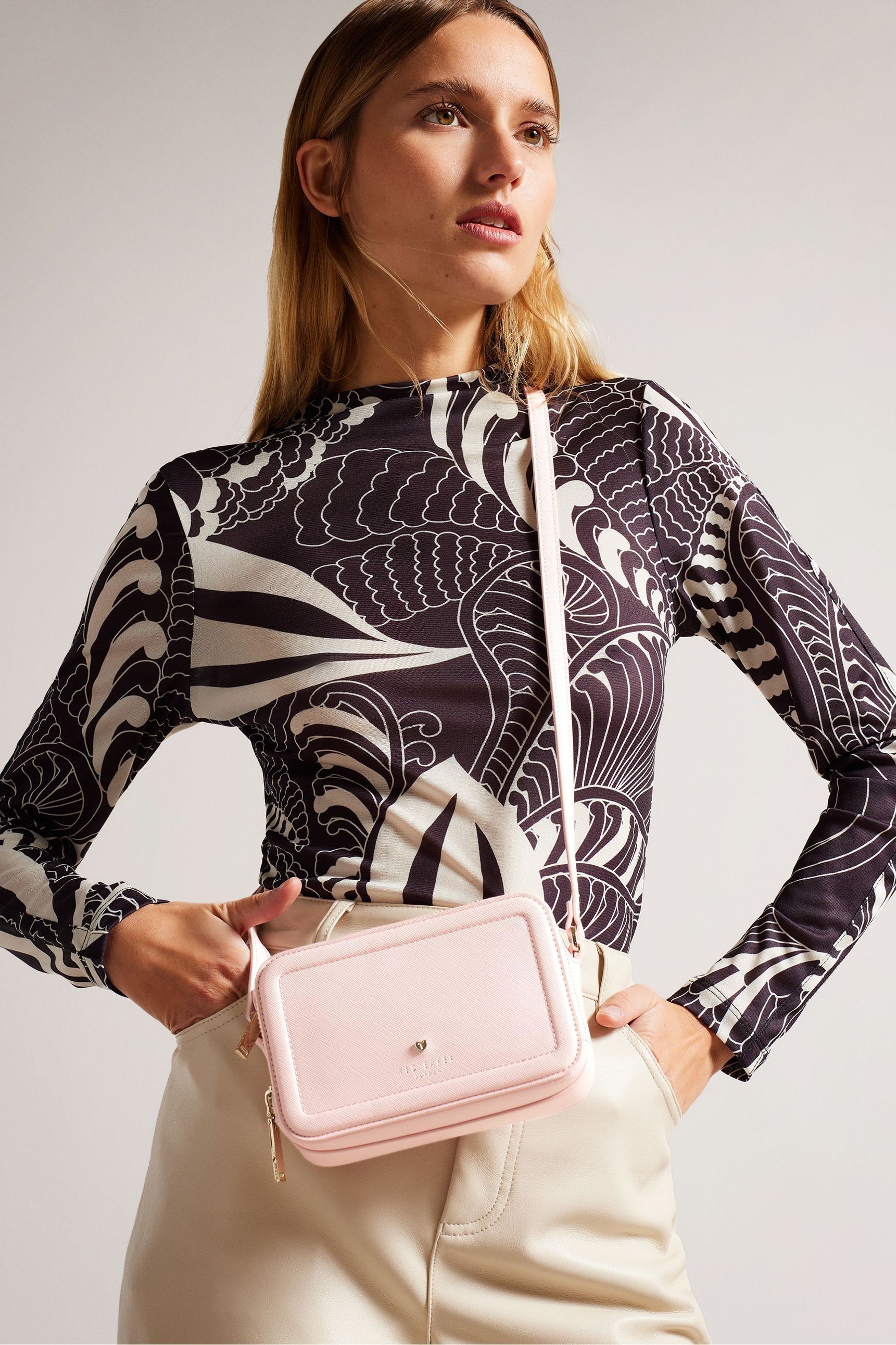 Buy Ted Baker Pink Stinah Heart Studded Small Camera Bag from Next Luxembourg