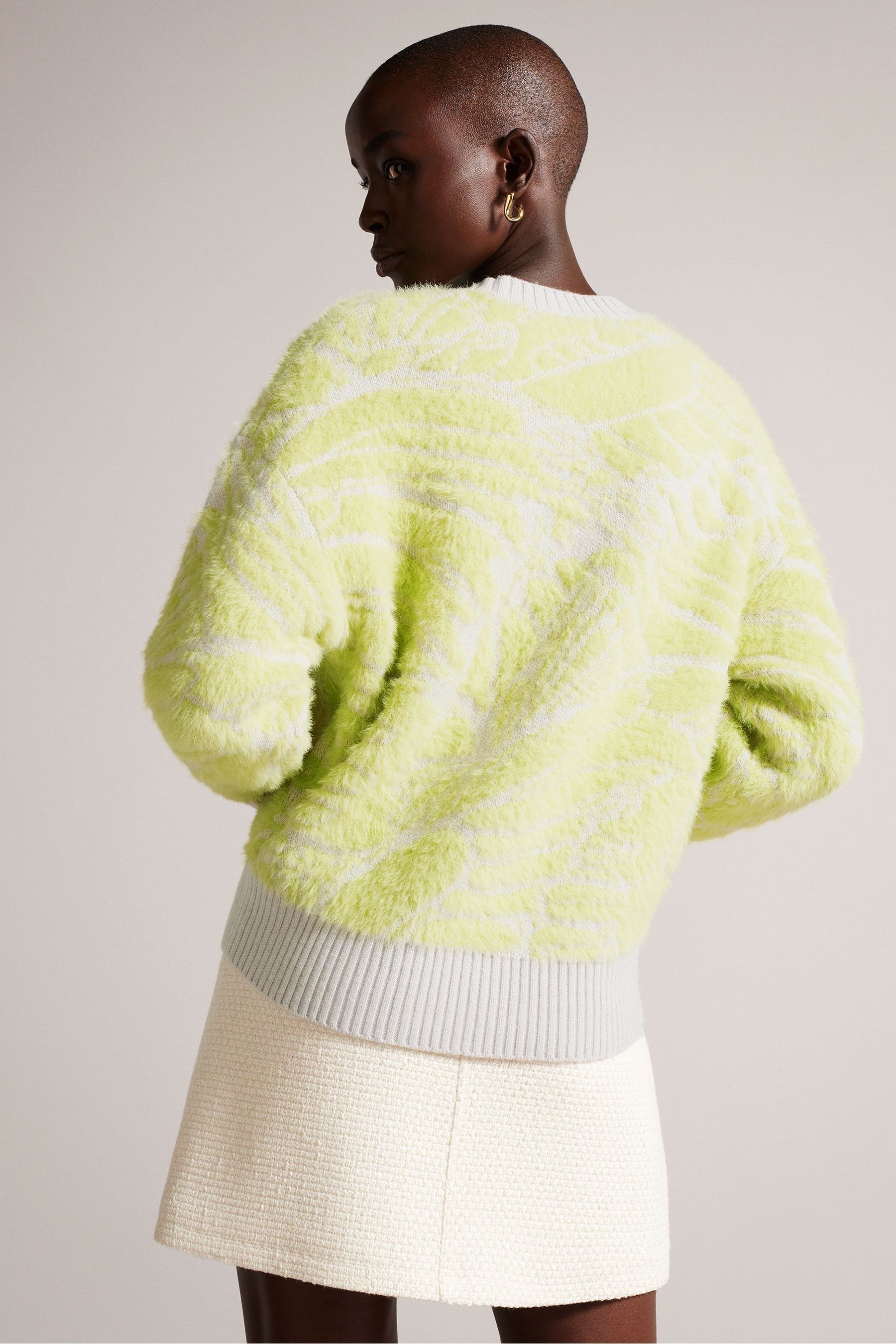 Buy Ted Baker Green Marrlo Jacquard Easy Fit Sweater from Next Luxembourg