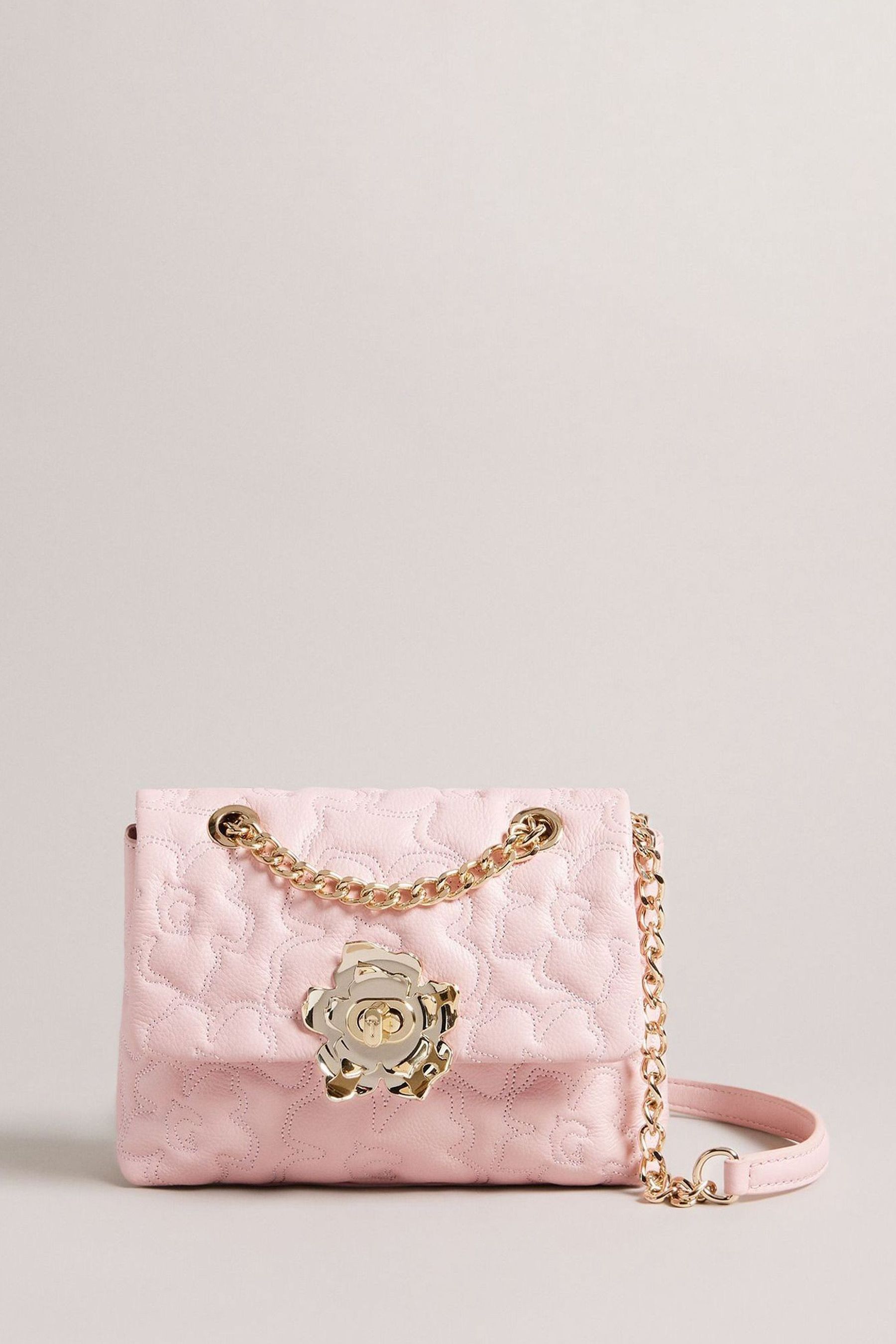 Buy Ted Baker Pink Ayshana Magnolia Quilted Mini Cross Body Bag from Next Latvia