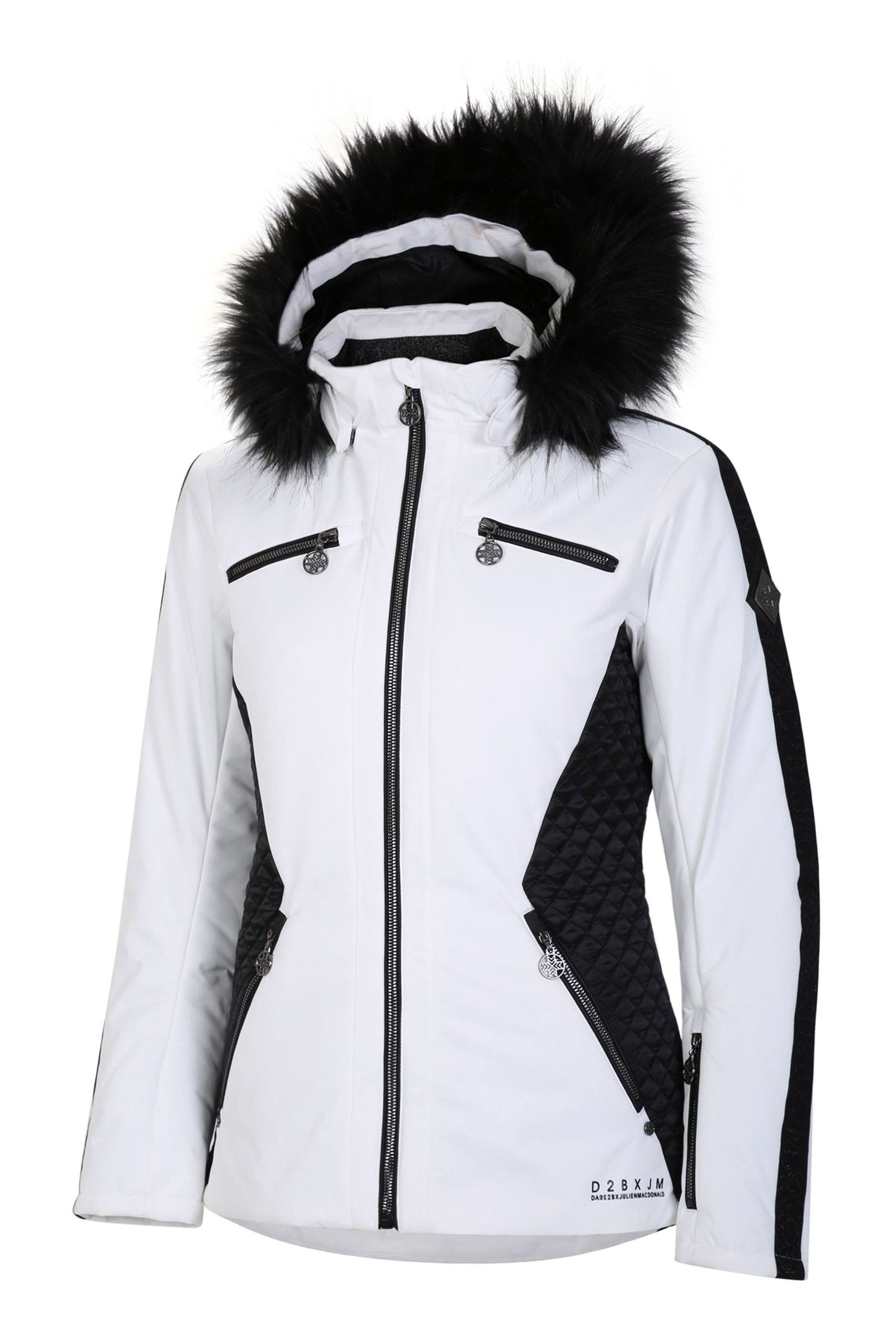 Buy Dare 2b Julien Macdonald White Mastery Waterproof Ski Jacket from Next Luxembourg