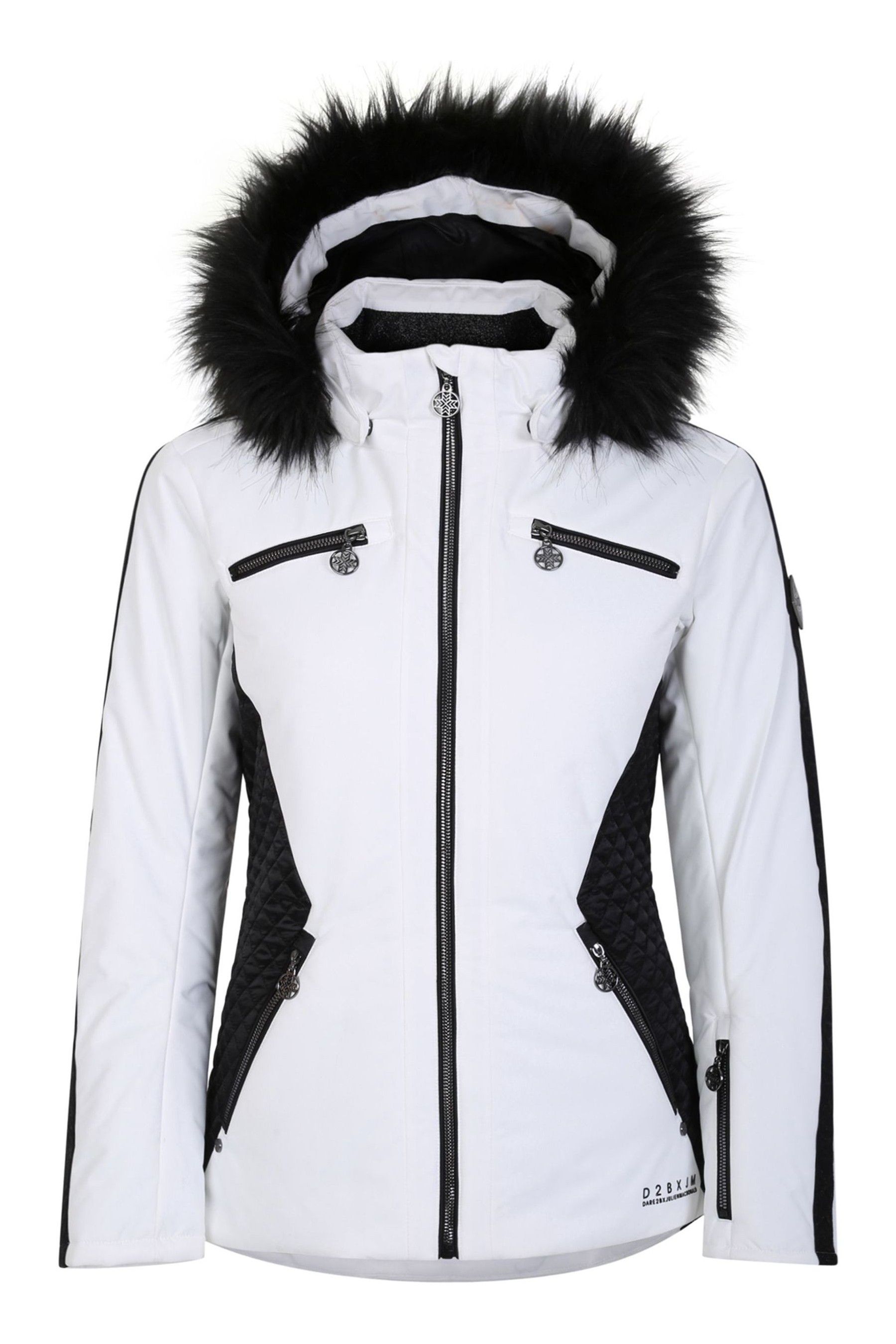 Buy Dare 2b Julien Macdonald White Mastery Waterproof Ski Jacket from Next Luxembourg