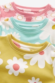 Multicoloured Floral 3 Pack Long Sleeve Printed Pyjamas (9mths-8yrs) - Image 5 of 5