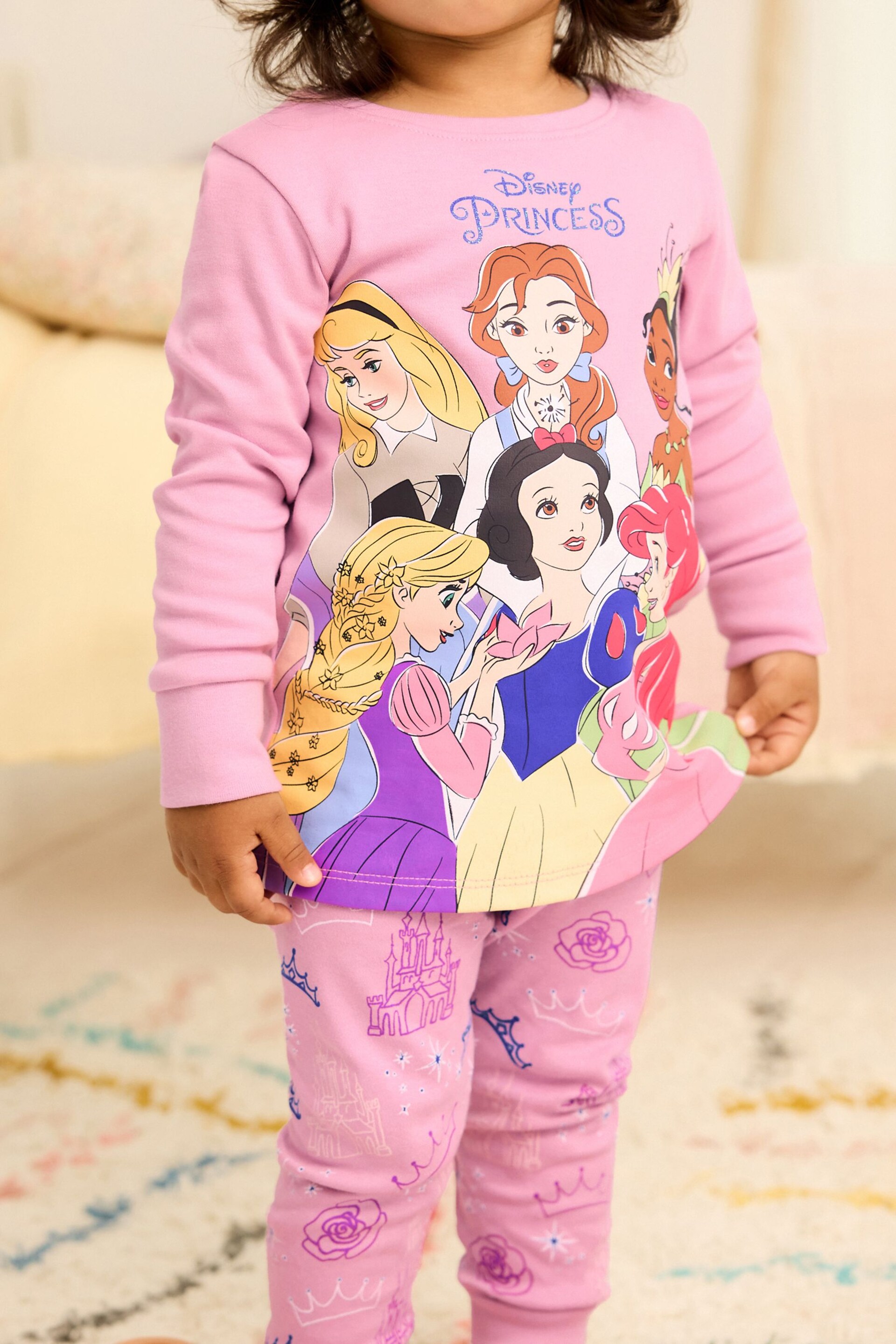 Purple Disney Princesses Pyjamas (9mths-10yrs) - Image 2 of 7