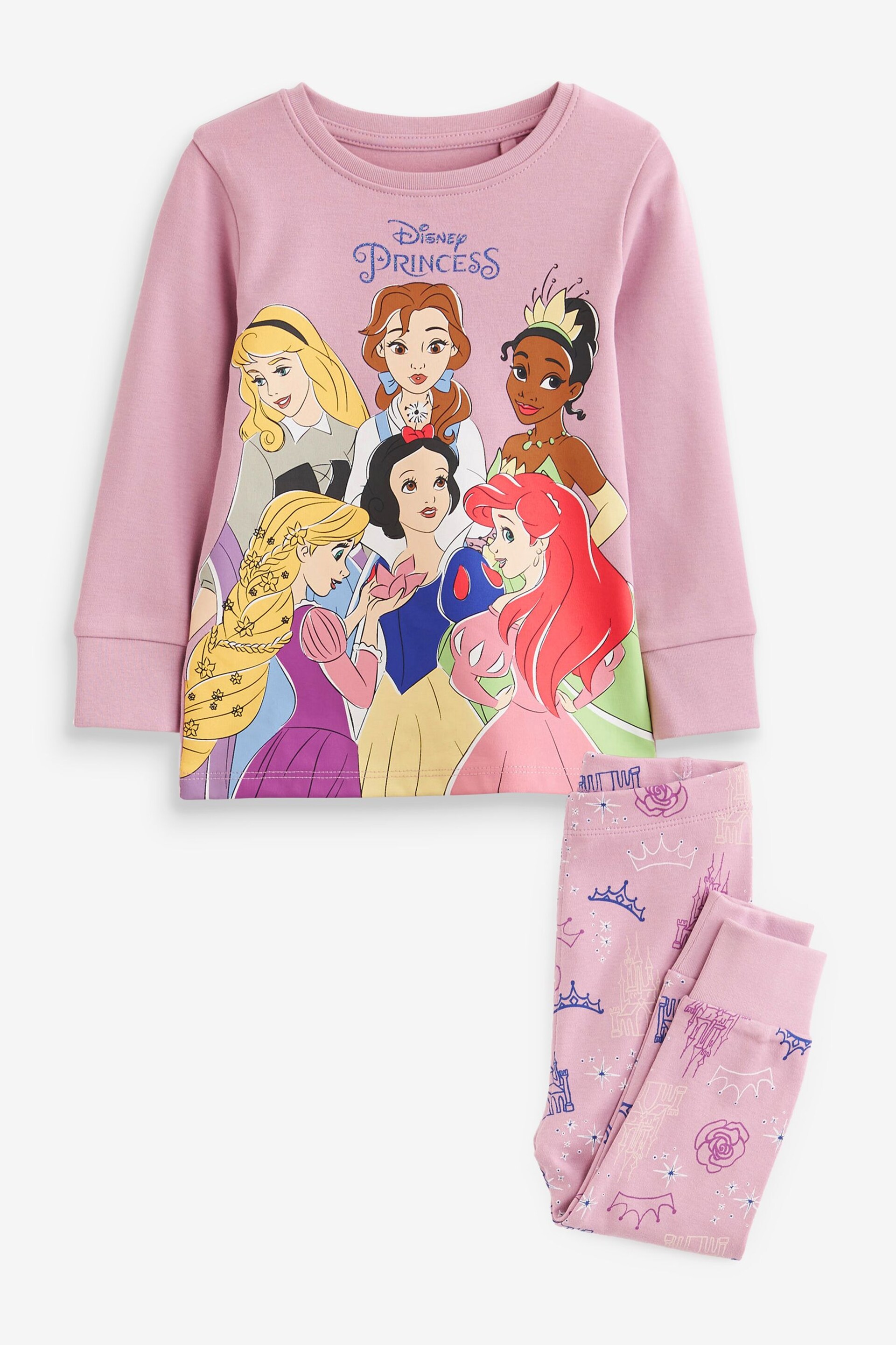 Purple Disney Princesses Pyjamas (9mths-10yrs) - Image 7 of 7