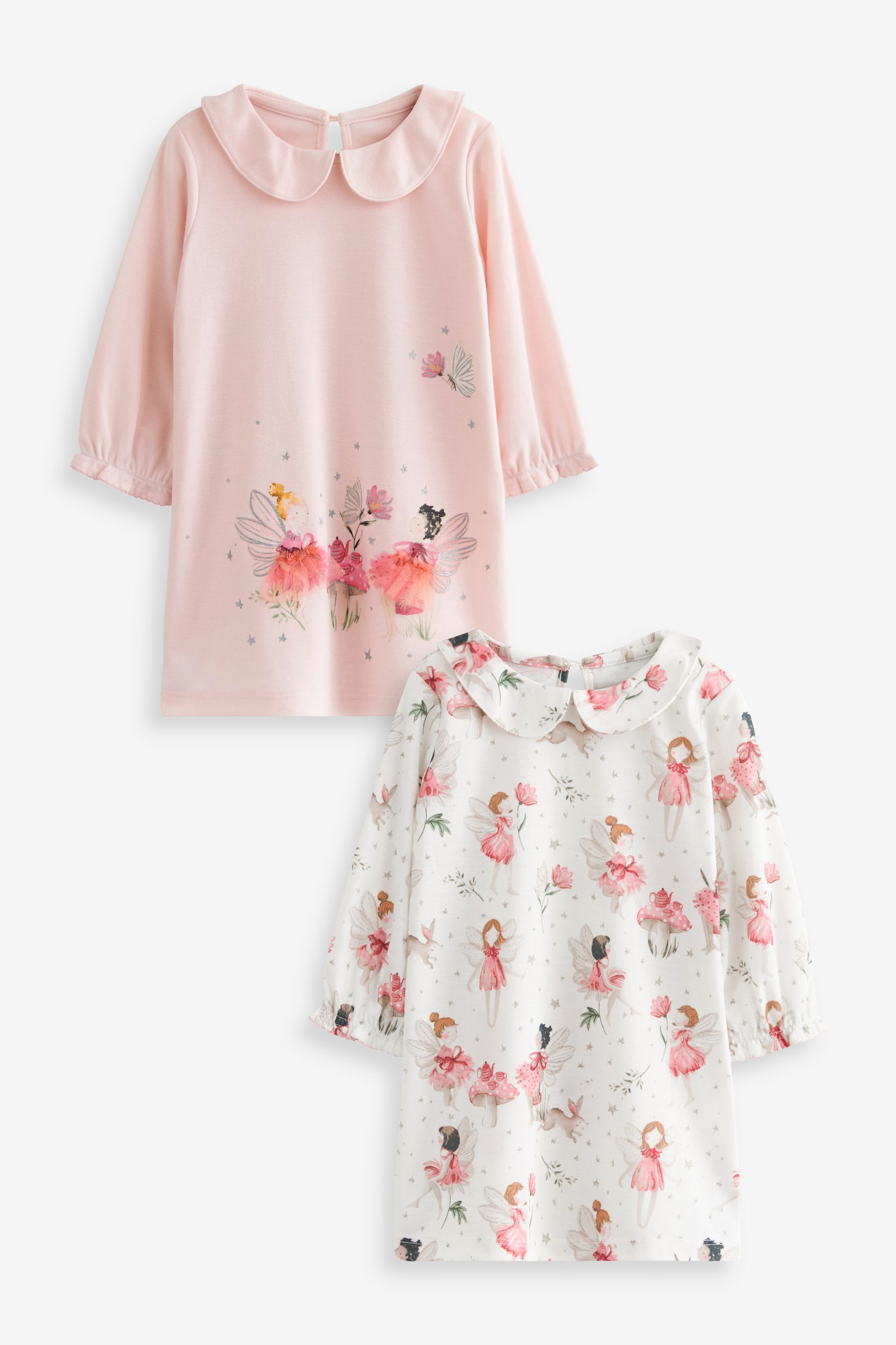 Buy Pink Cream Fairy Nighties 2 Pack 2 12yrs from the Next UK online shop