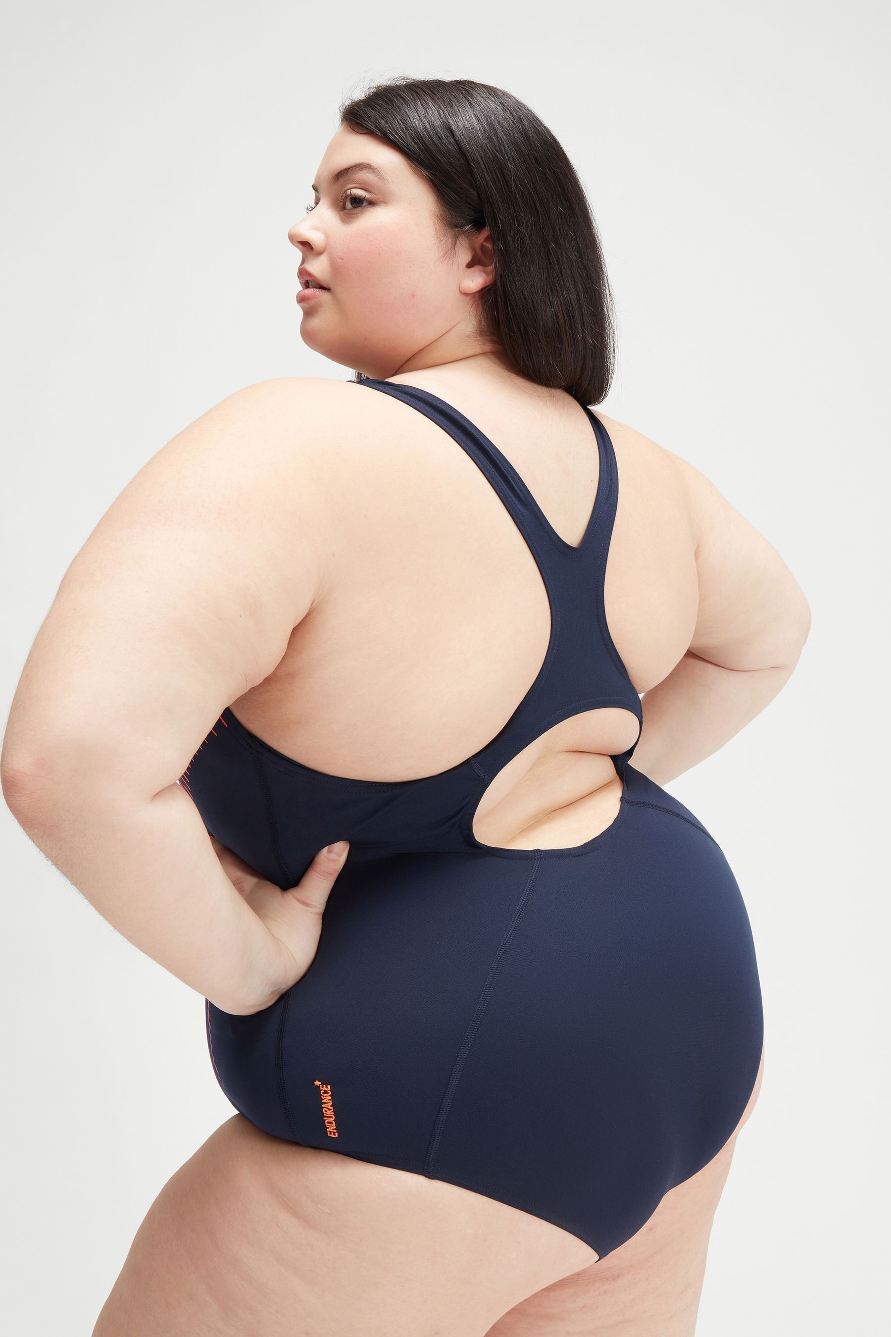 Plus size navy swimsuit on sale