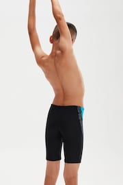 Speedo Boys Hyper Boom Logo Splice Black Jammer - Image 2 of 10