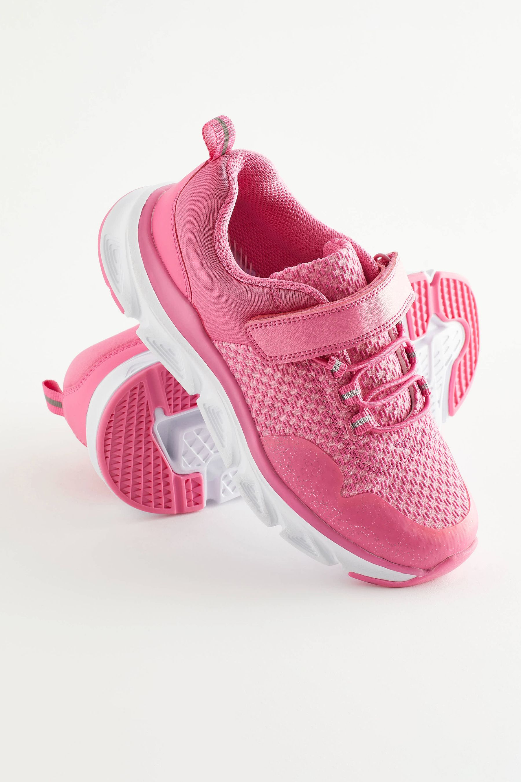 Buy Pink Elastic Lace Up Sports Trainers from Next Canada
