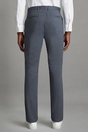 Reiss Airforce Blue Pitch Slim Fit Washed Cotton Blend Chinos - Image 5 of 6