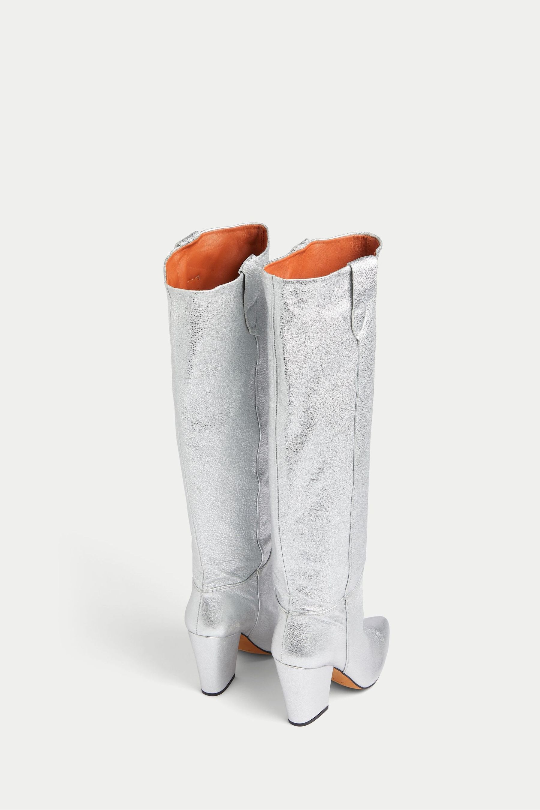 Buy Jigsaw Silver Anika Knee Heeled Boots from Next Germany