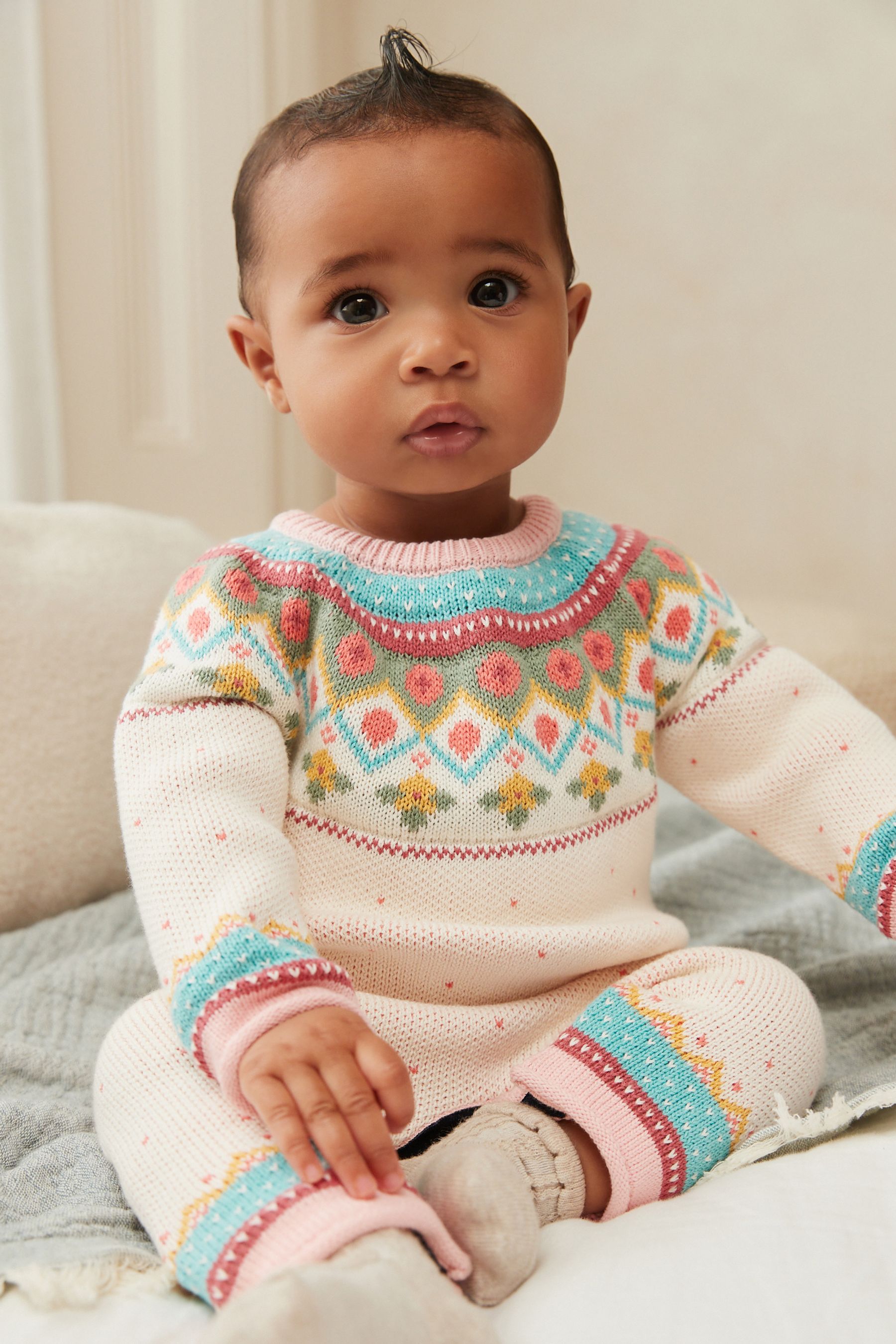 Knit baby romper clearance
