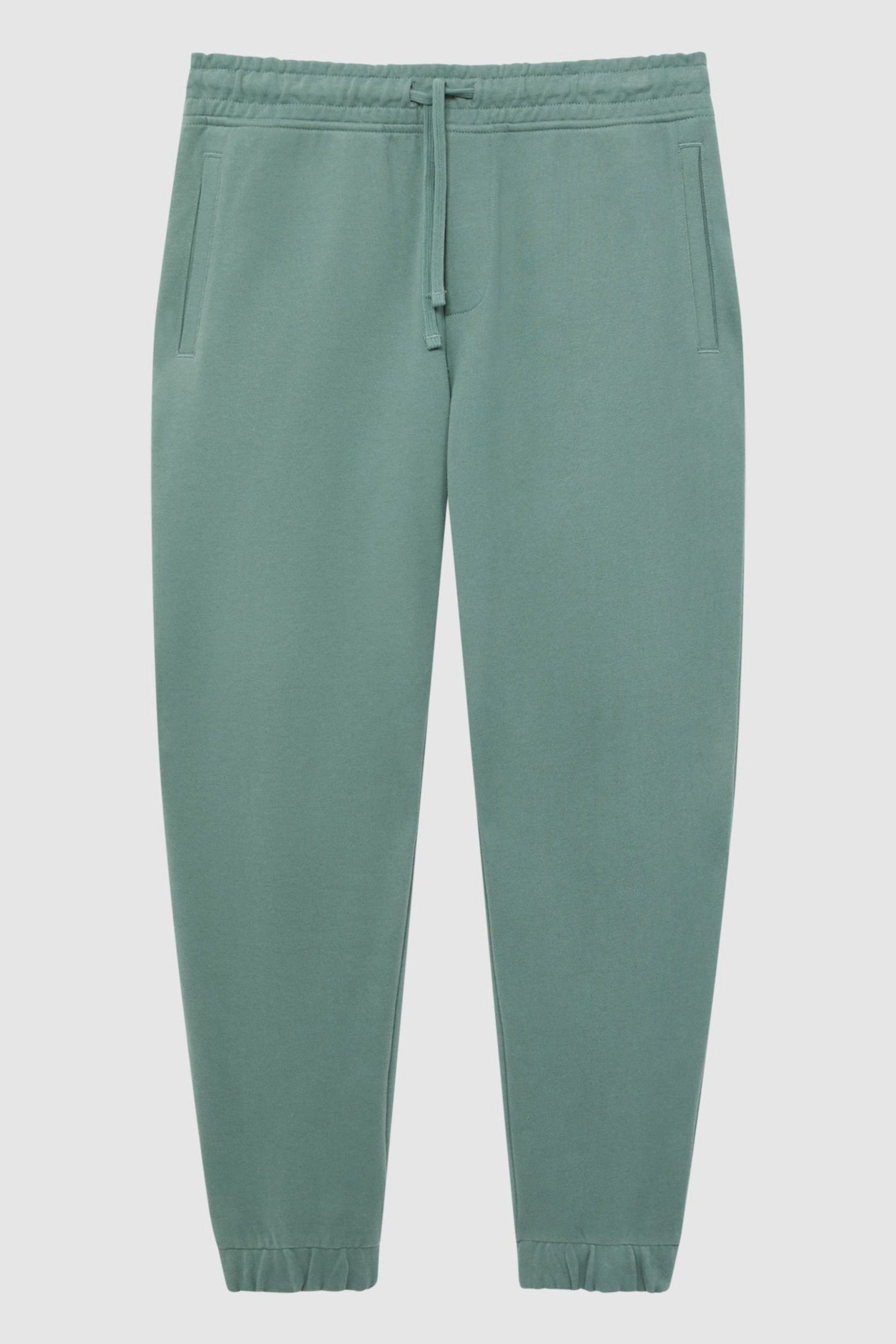 Reiss Fern Green Ali Garment Dye Joggers - Image 2 of 6