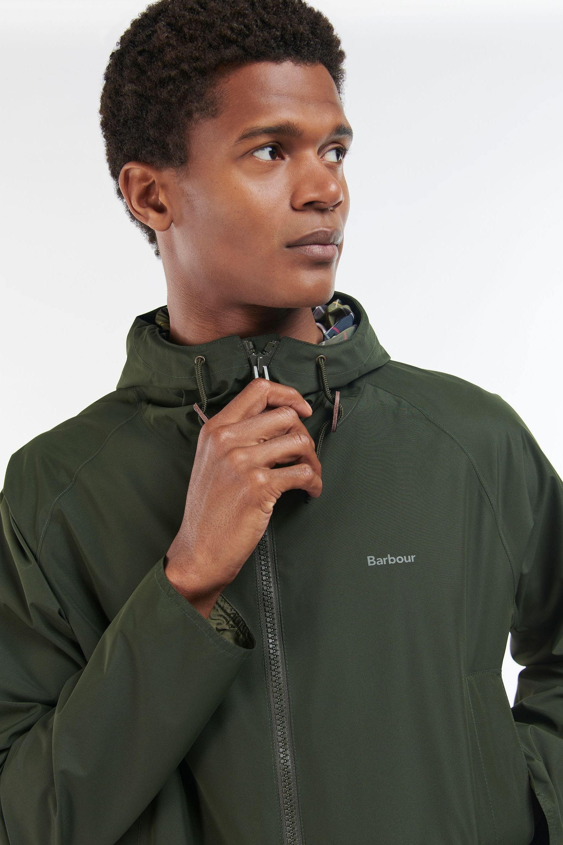 Green barbour jacket discount