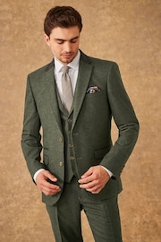 Green Trimmed Donegal Waistcoat - Image 3 of 13