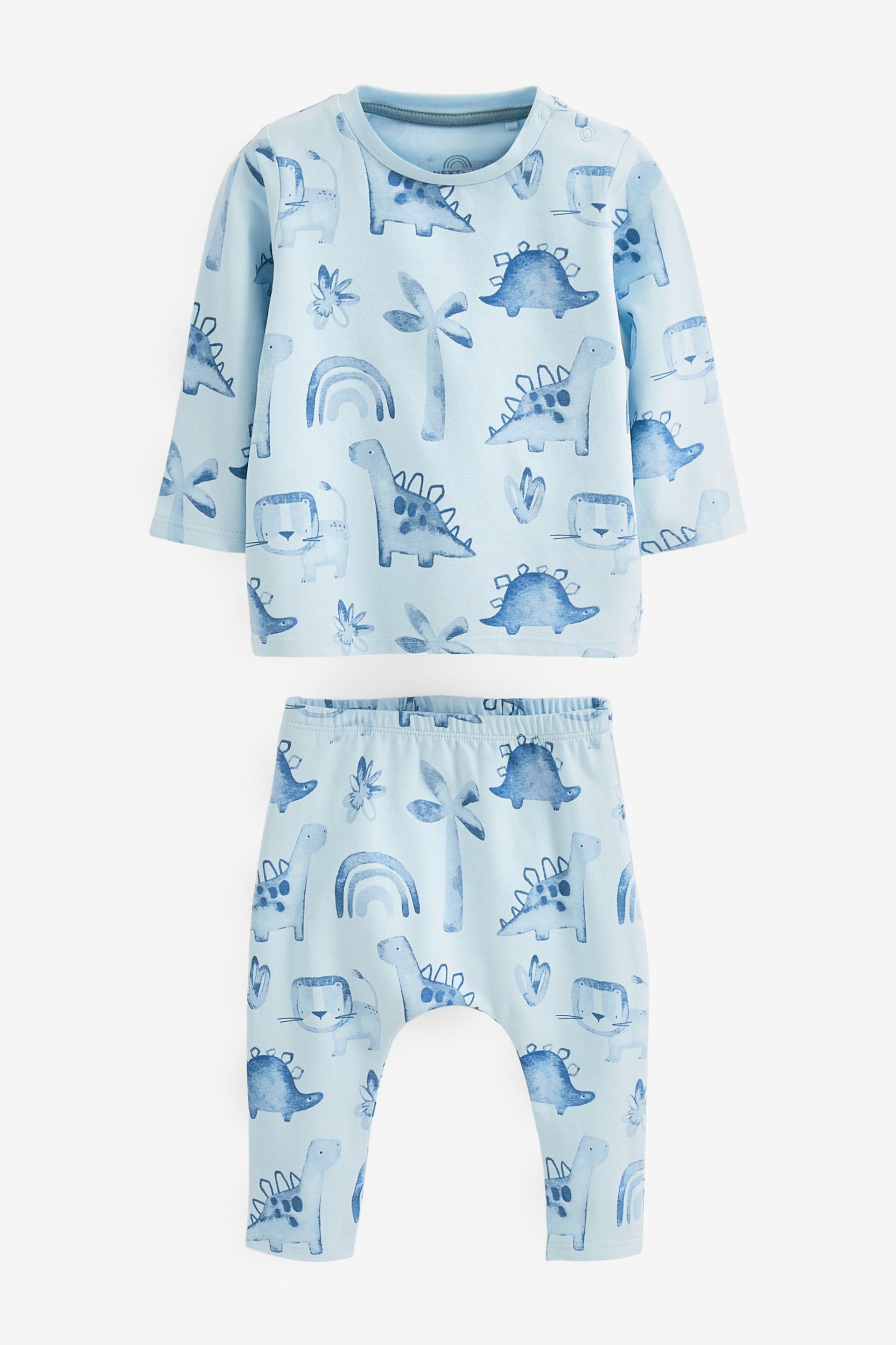 Blue dinosaur Baby T-Shirts And Leggings Set 6 Pack - Image 4 of 5