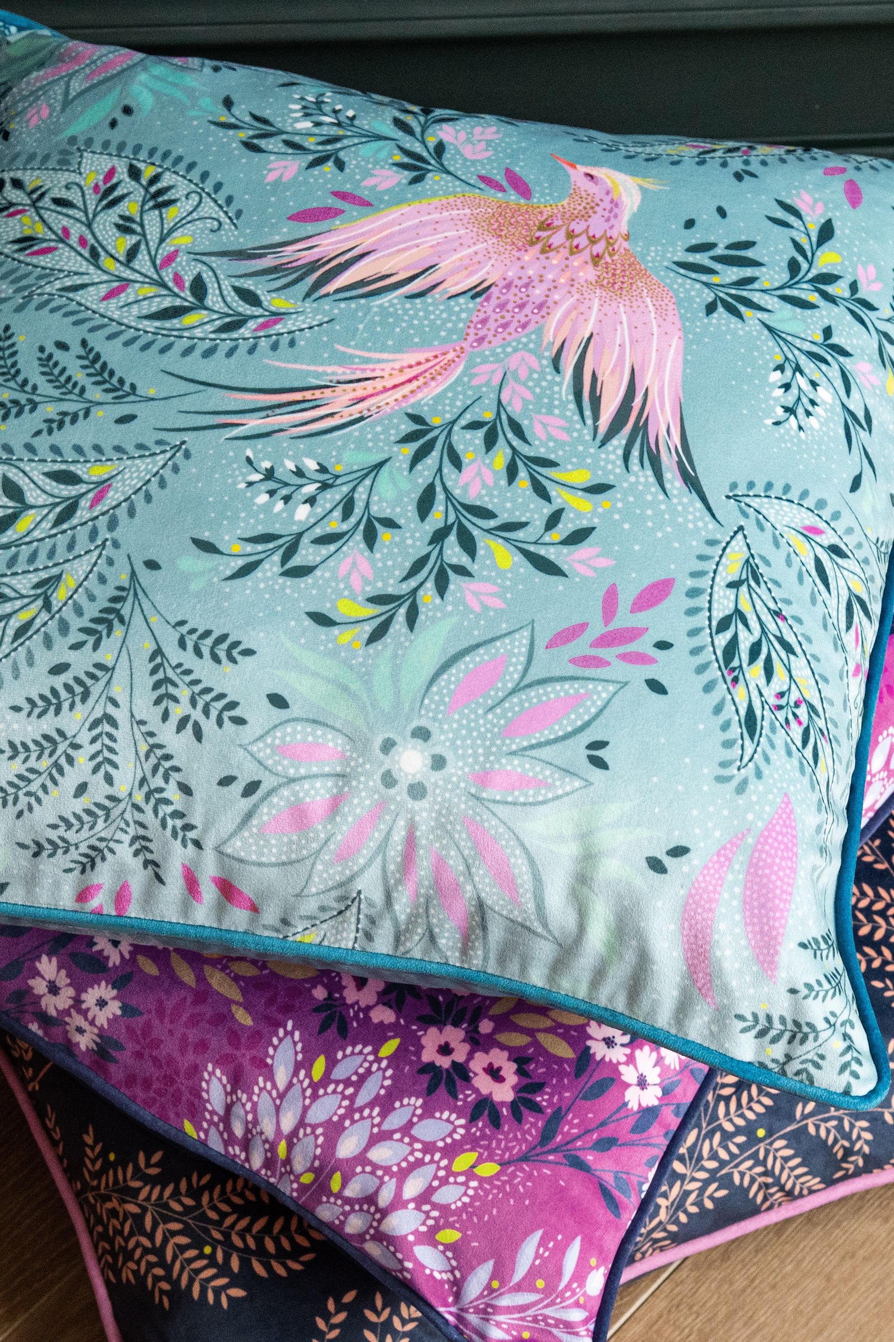 Buy Sara Miller Blue Bird of Paradise Cushion from Next Canada