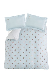 Sophie Allport Blue Strawberries Mist Duvet Cover and Pillowcase Set - Image 2 of 6