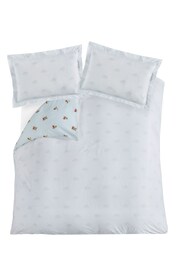 Sophie Allport Blue Strawberries Mist Duvet Cover and Pillowcase Set - Image 3 of 6