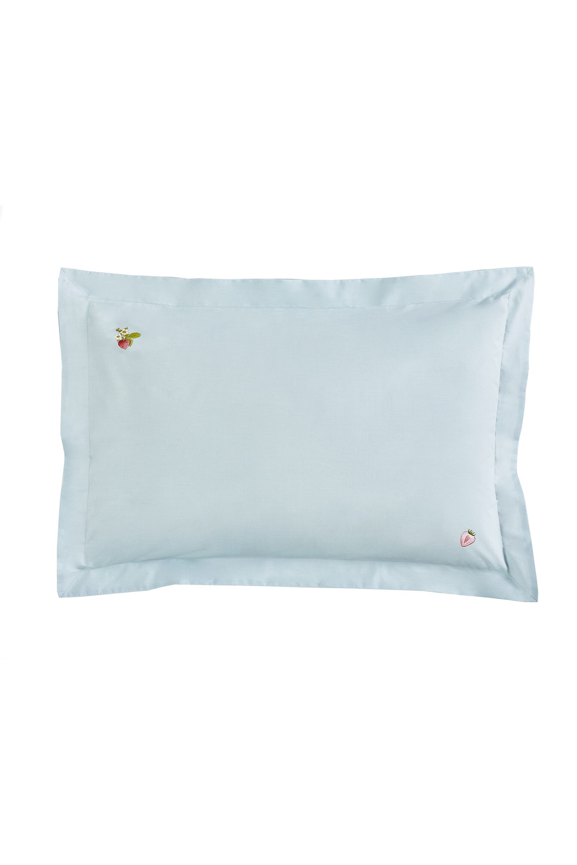 Sophie Allport Blue Strawberries Mist Duvet Cover and Pillowcase Set - Image 4 of 6
