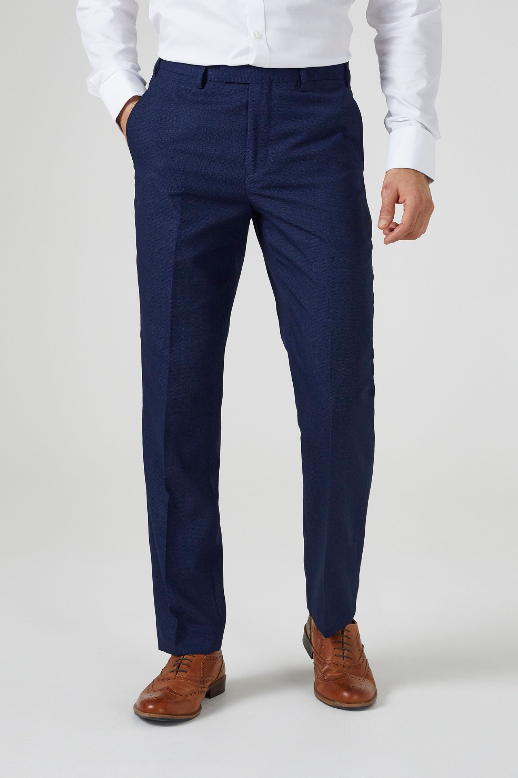 Buy Skopes Blue Harcourt Tailored Fit Suit Trousers from Next Luxembourg