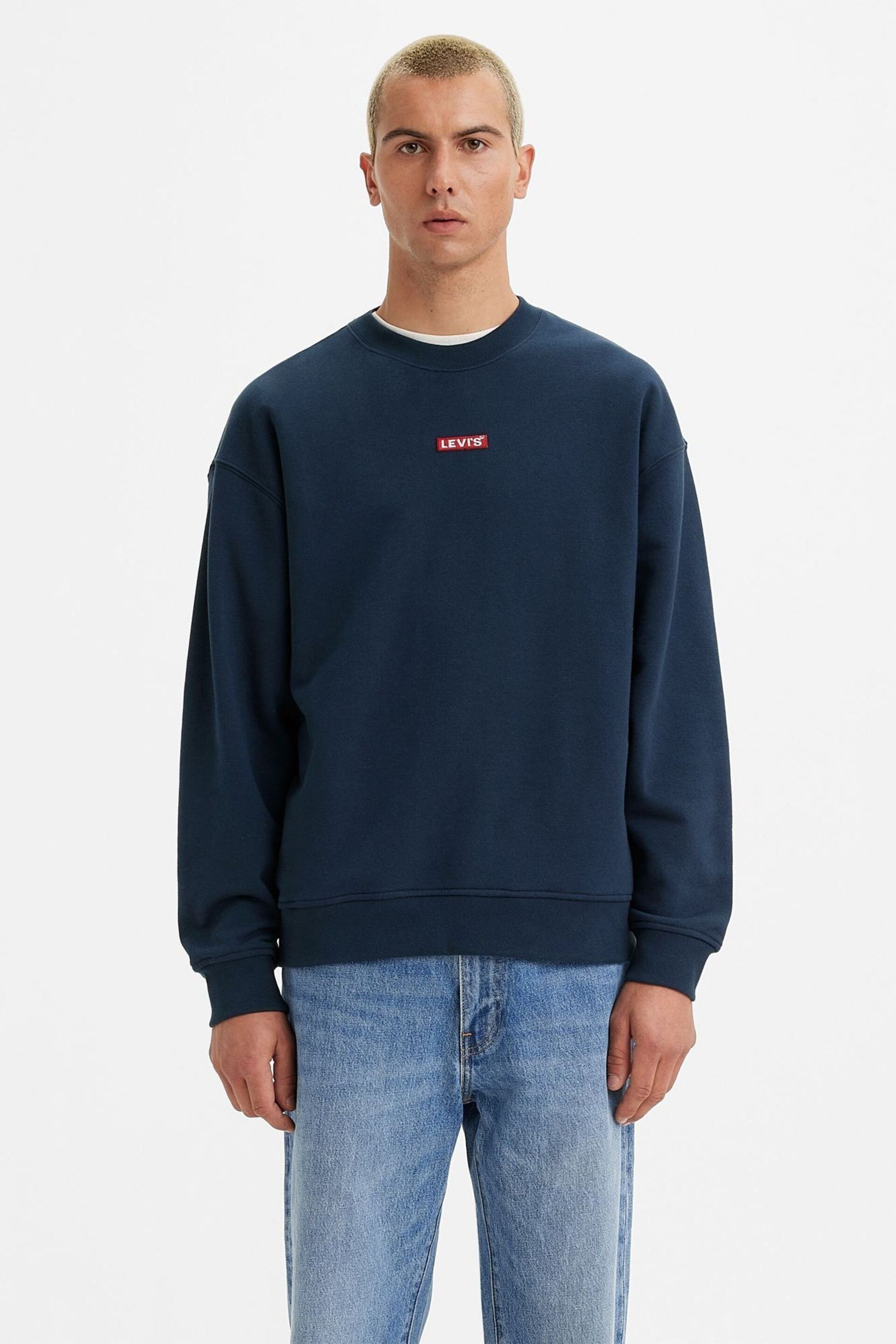 Levi's® Blue Relaxed Baby Tab  Sweatshirt - Image 1 of 5