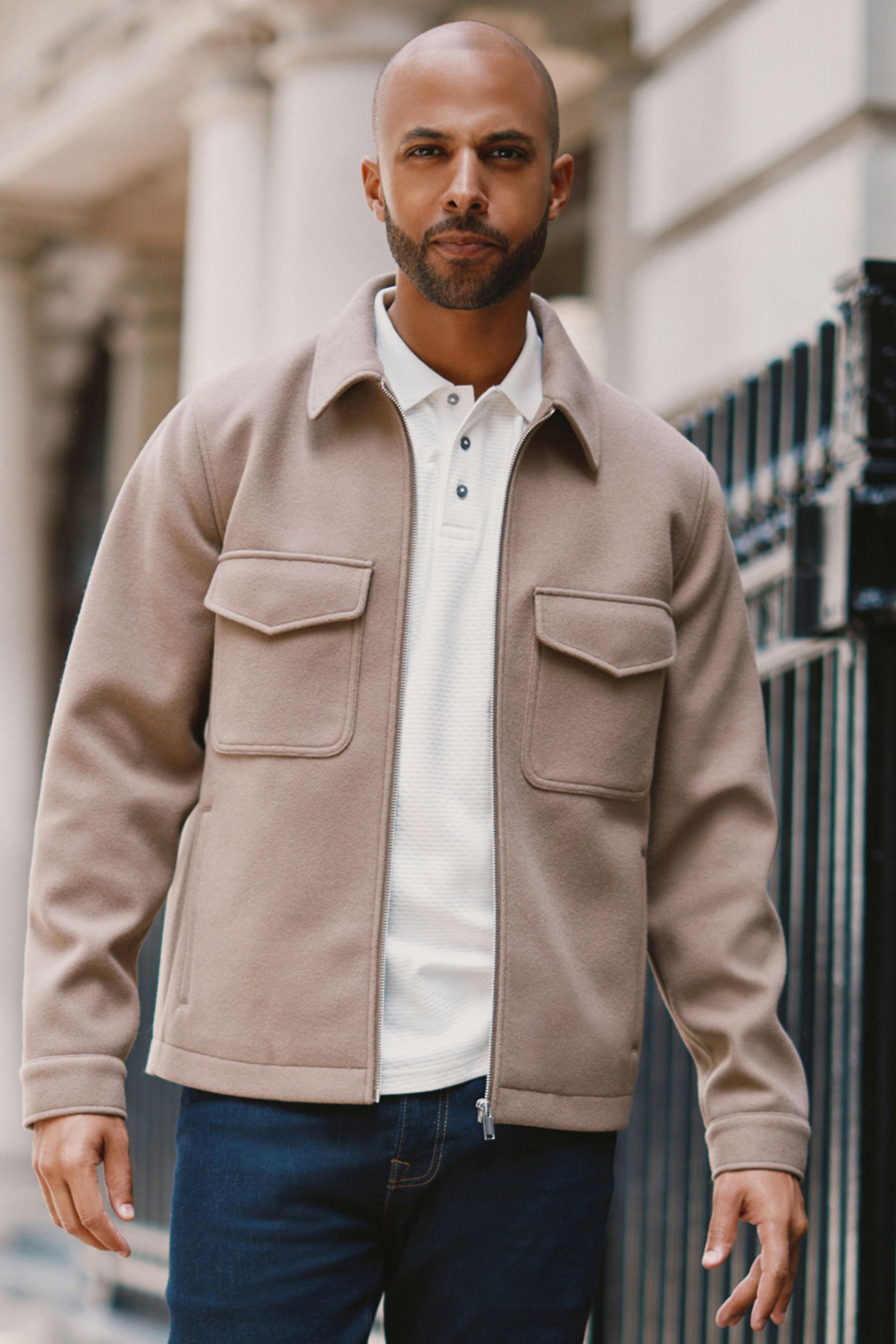 Buy neutre Veste style camionneur from Next Luxembourg