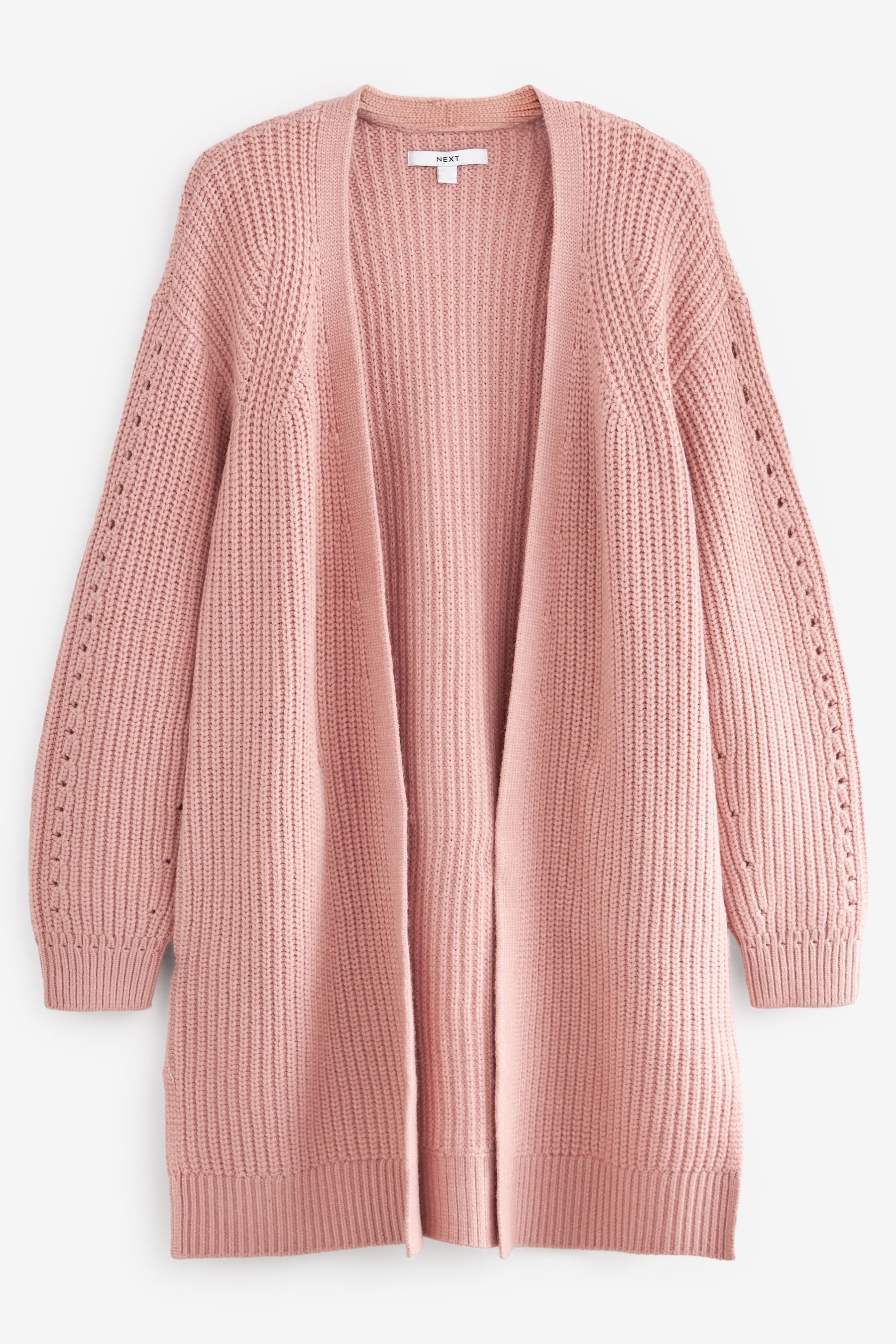 Blush pink long cardigan online