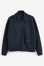 Navy Button Up Cardigan - Image 5 of 6