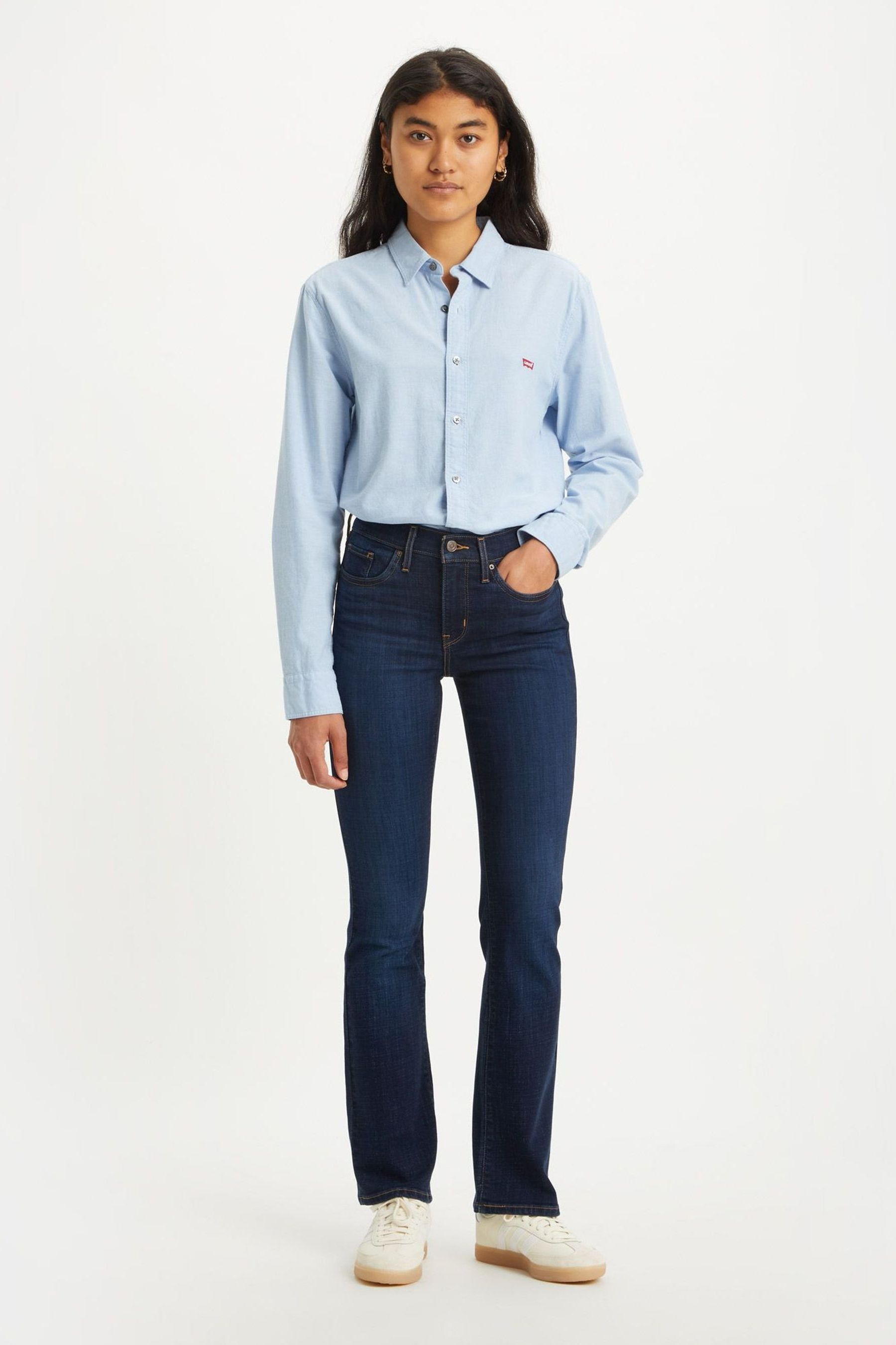 Buy Levi s Dark Blue 315 Shaping Bootcut Jeans from the Next UK online shop