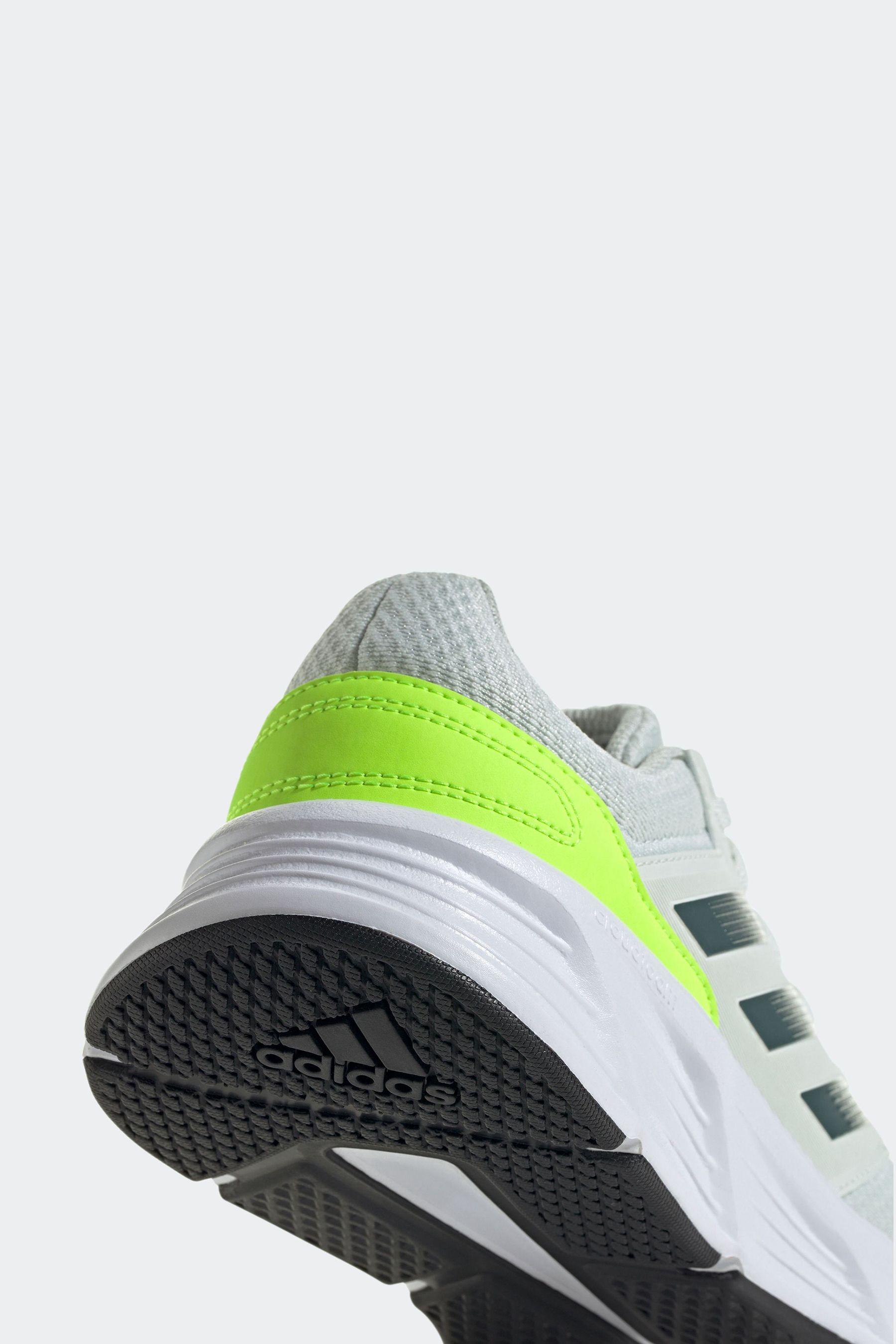 Buy adidas White Lime Green Galaxy 6 Trainers from Next Luxembourg