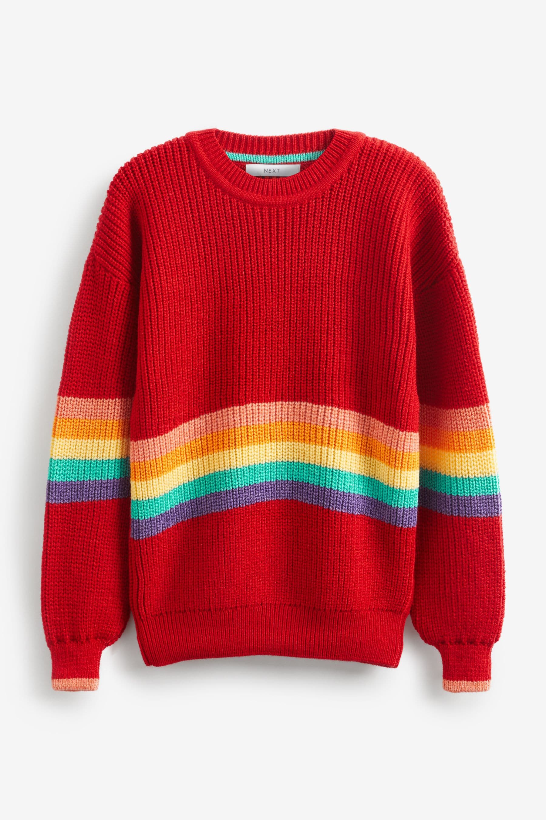 Next girls rainbow jumper sale