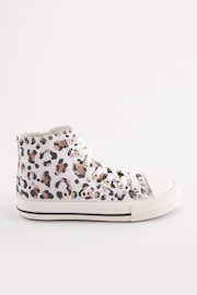 Leopard Print Standard Fit (F) Lace-Up High Top Trainers - Image 1 of 6