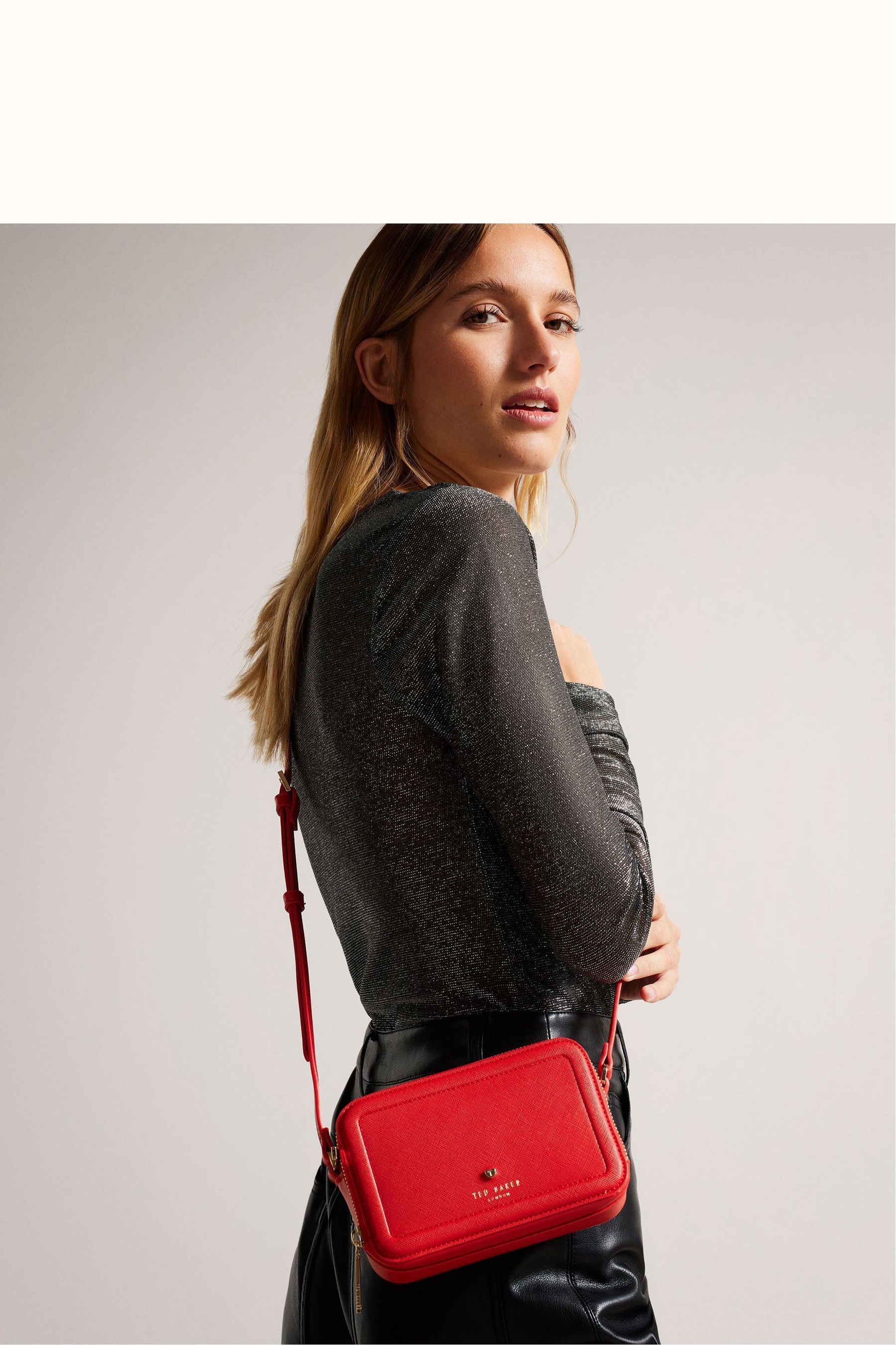 Buy Ted Baker Red Stinah Heart Studded Small Camera Bag from Next Austria