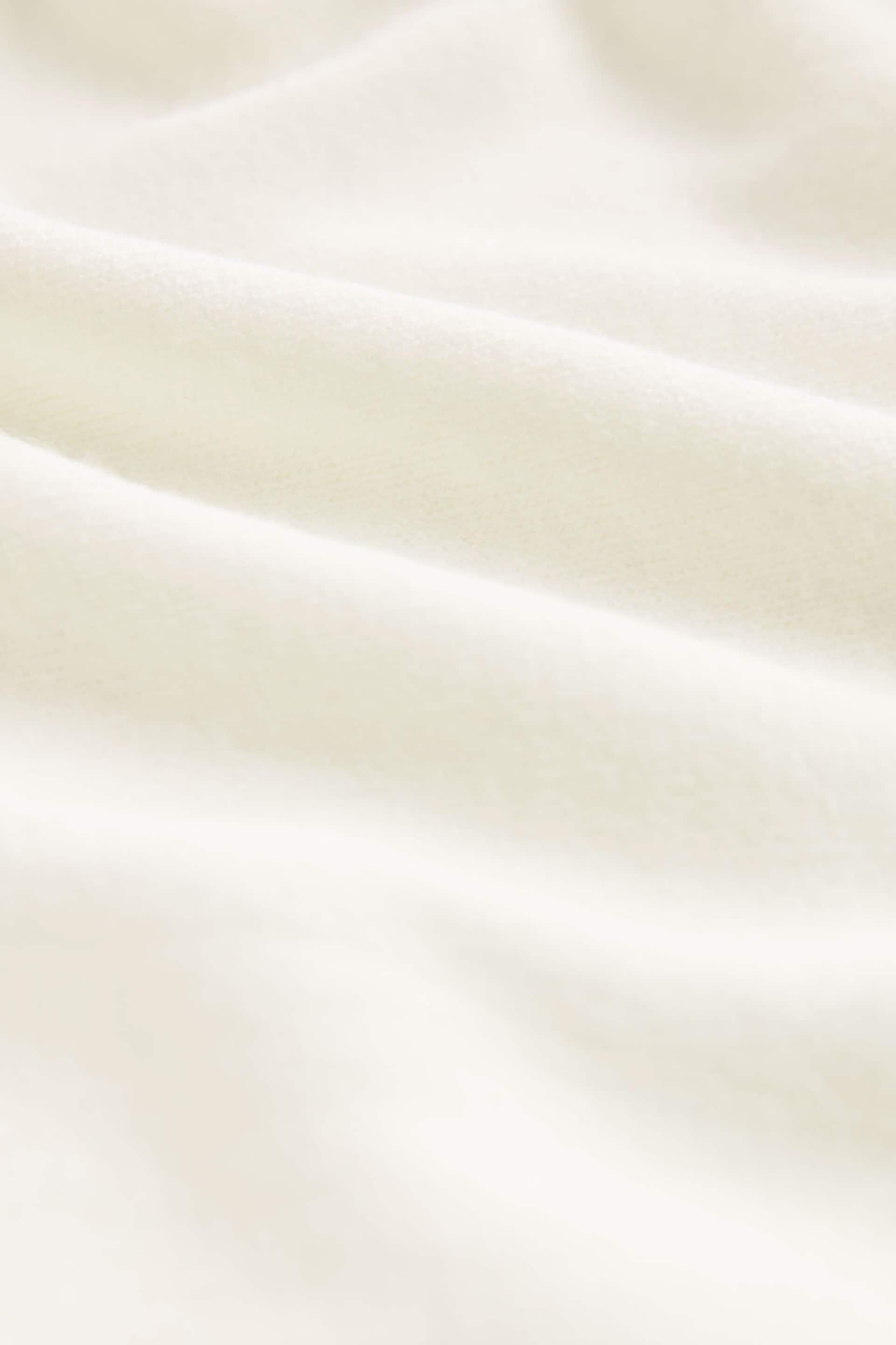 Ecru White Cosy V-Neck Long Sleeve Longline Tunic Jumper - Image 7 of 7