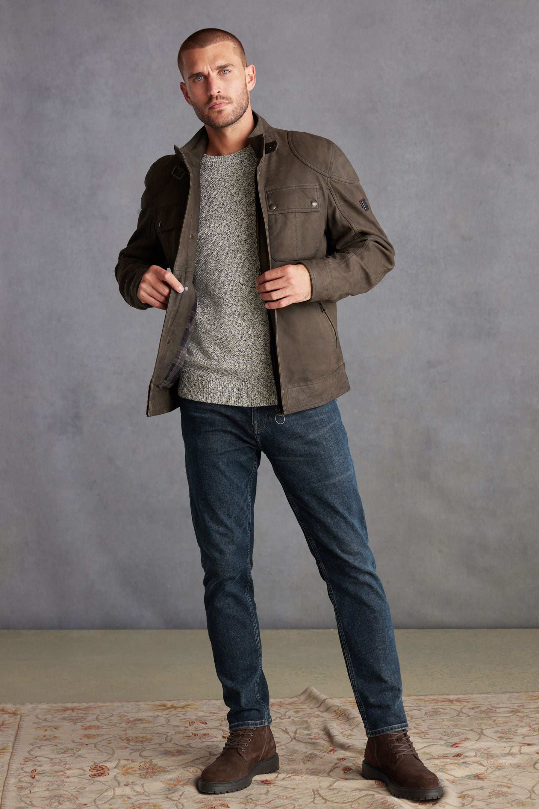 Durable leather jacket store