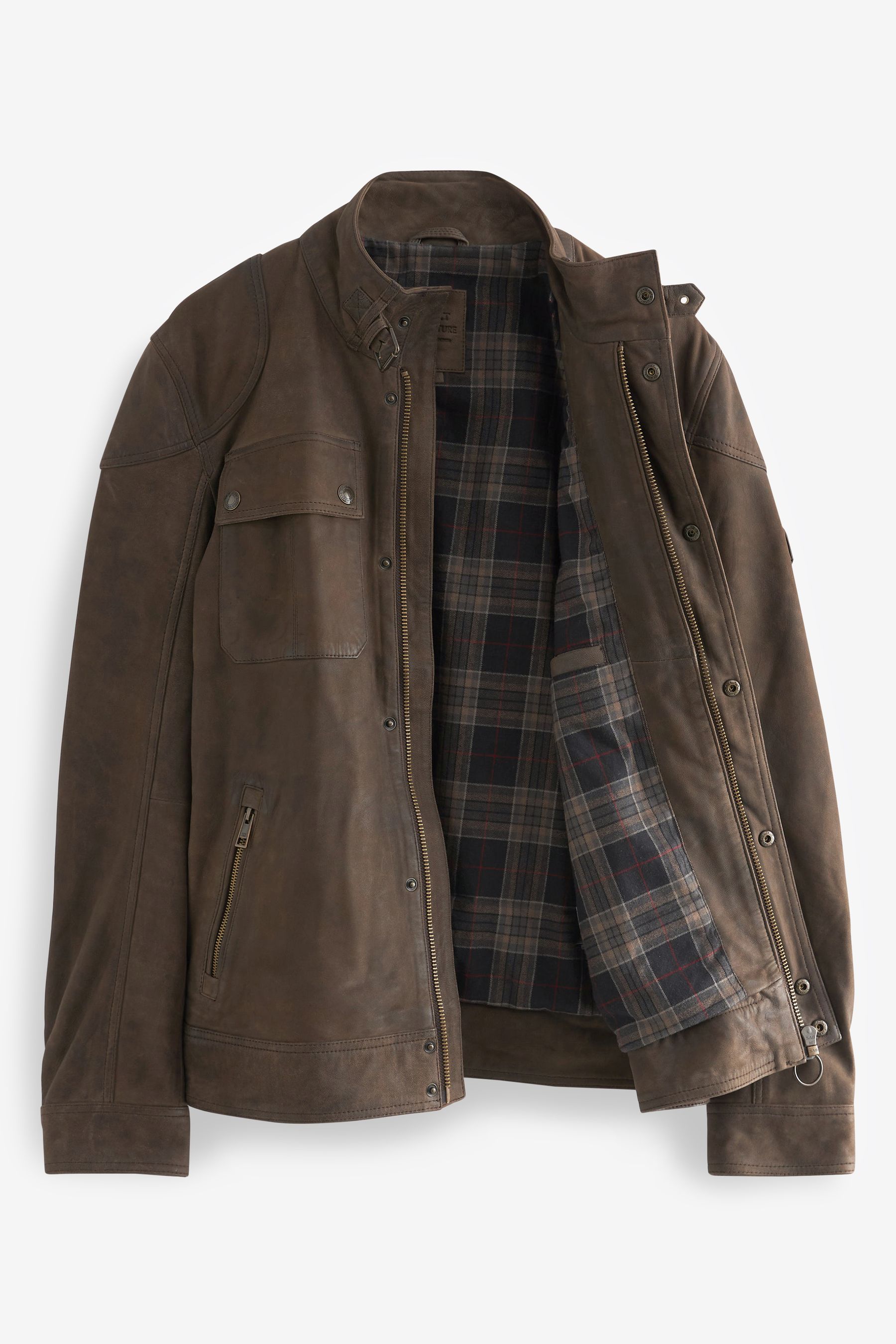 Mens tan suede biker jacket top