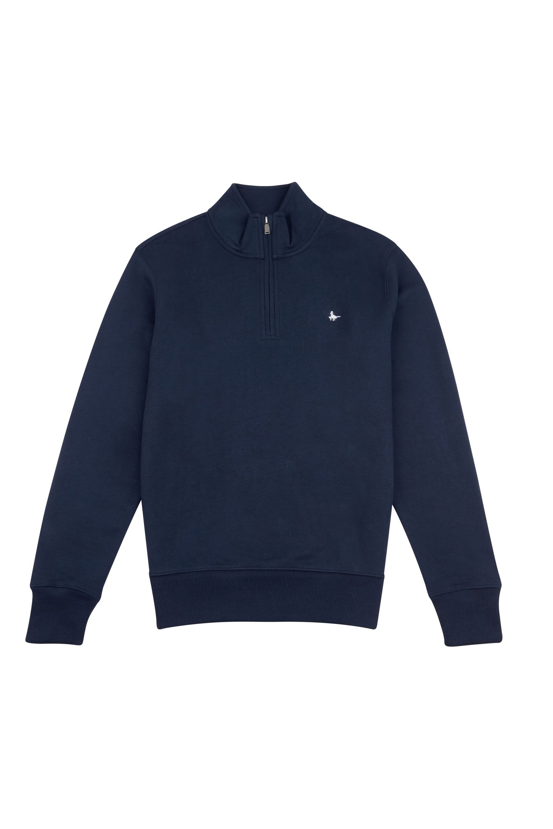 Buy Jack Wills Blue Barchester 1 4 Zip 100 Cotton Sweatshirt from Next Luxembourg