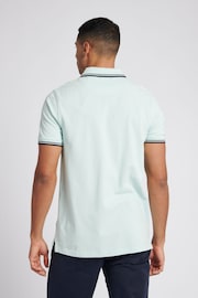 Jack Wills Light Blue Edgewear Pique Polo Shirt - Image 2 of 6