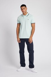 Jack Wills Light Blue Edgewear Pique Polo Shirt - Image 3 of 6