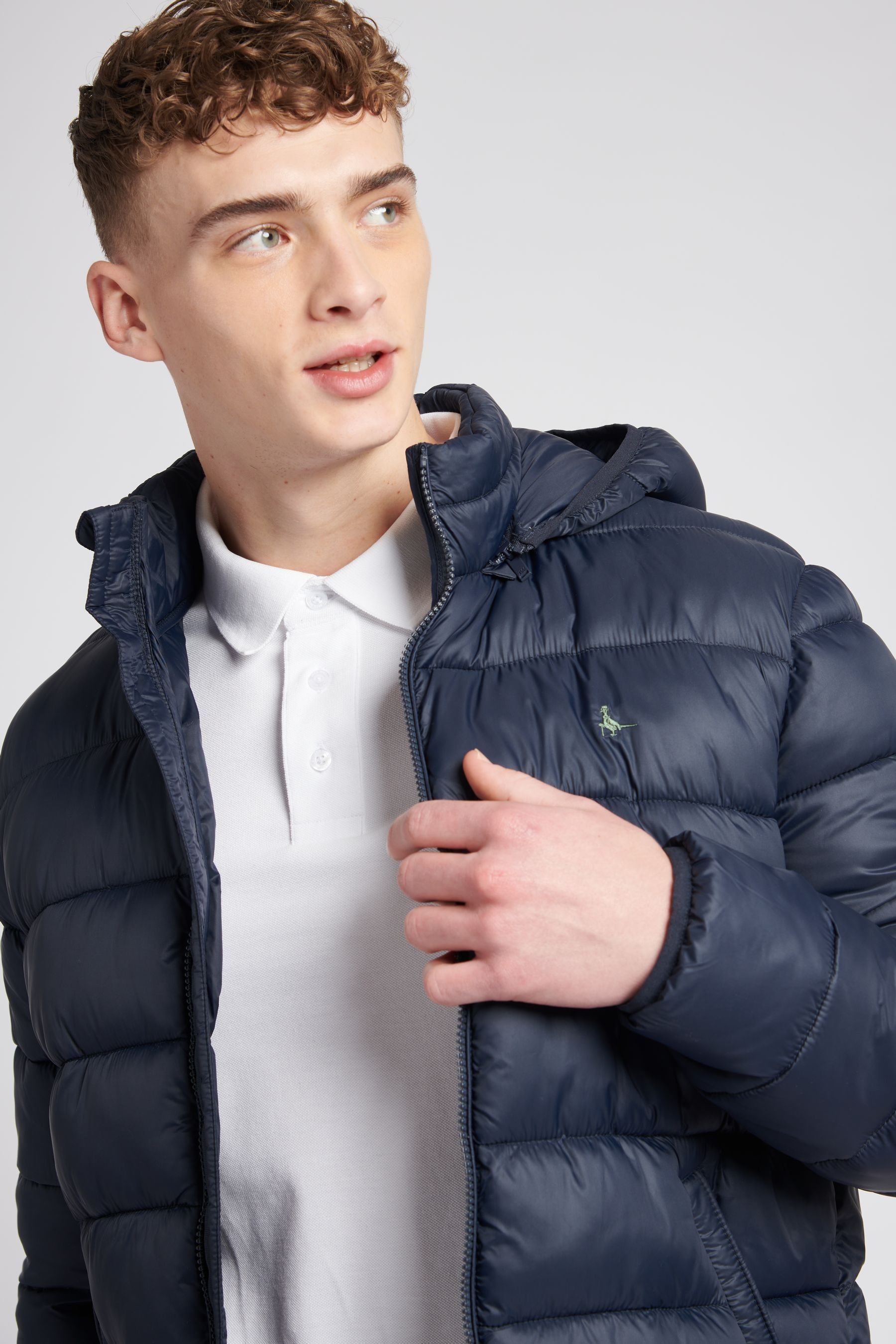 Buy Jack Wills Blue Jack Wills Kershaw Hooded Puffer Jacket from Next Luxembourg