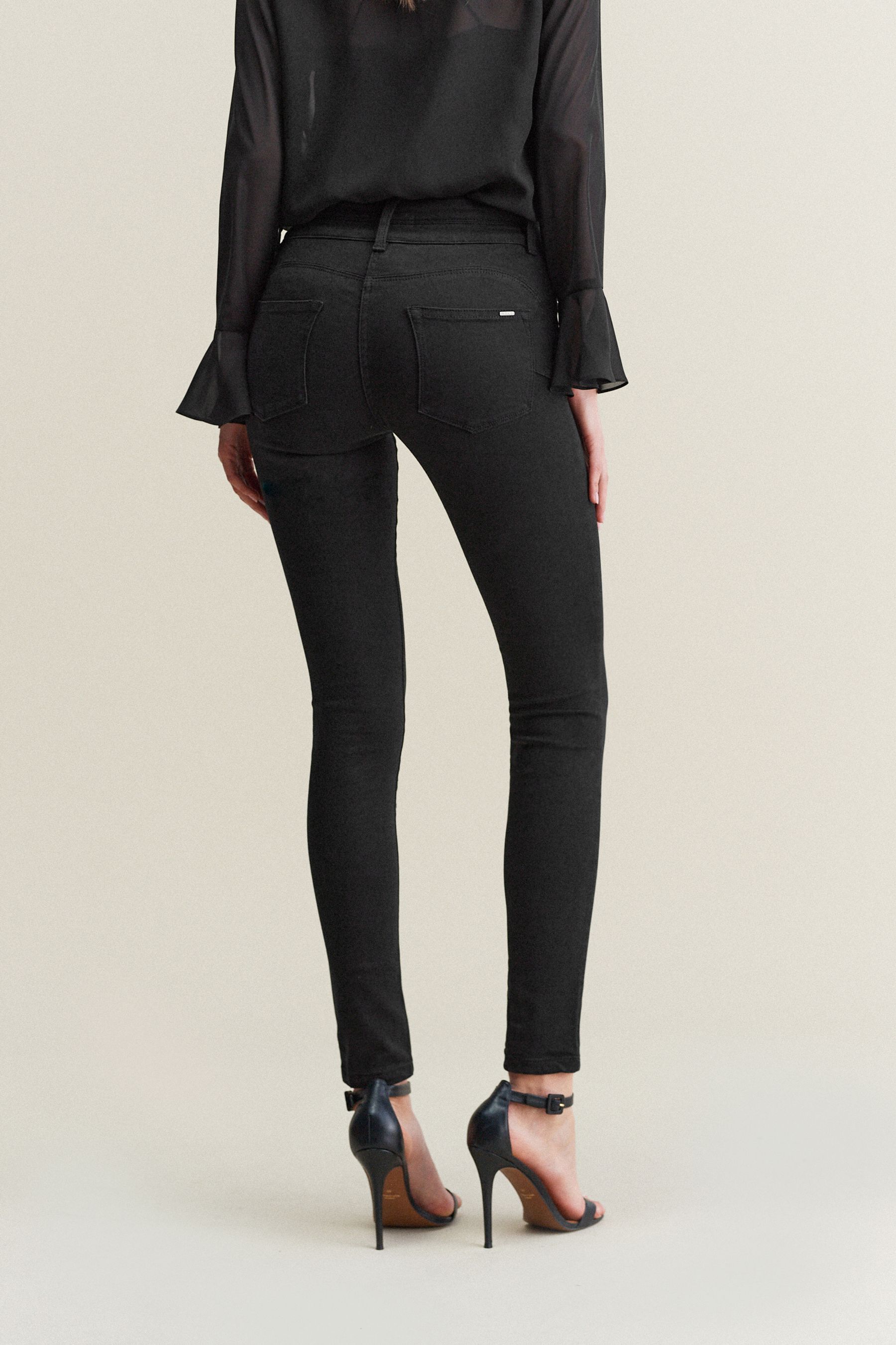 Next black cropped jeans on sale