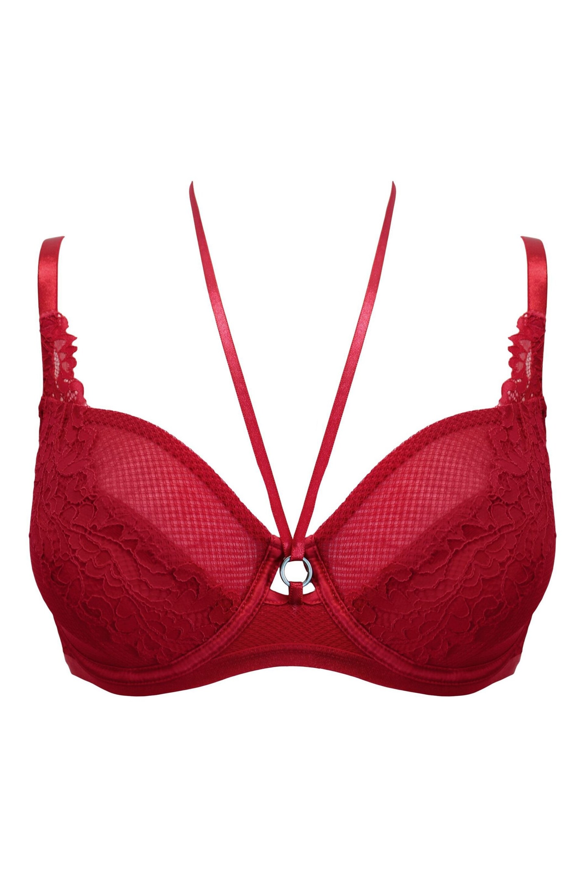 Pour Moi Red Lavish Underwired Bra - Image 3 of 4