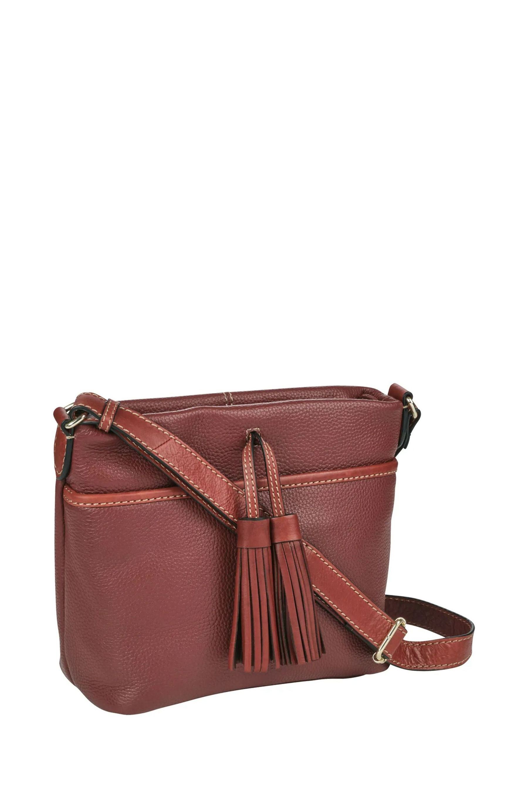 Buy Osprey London Red The Savanna Leather Cross Body Bag from Next Ireland