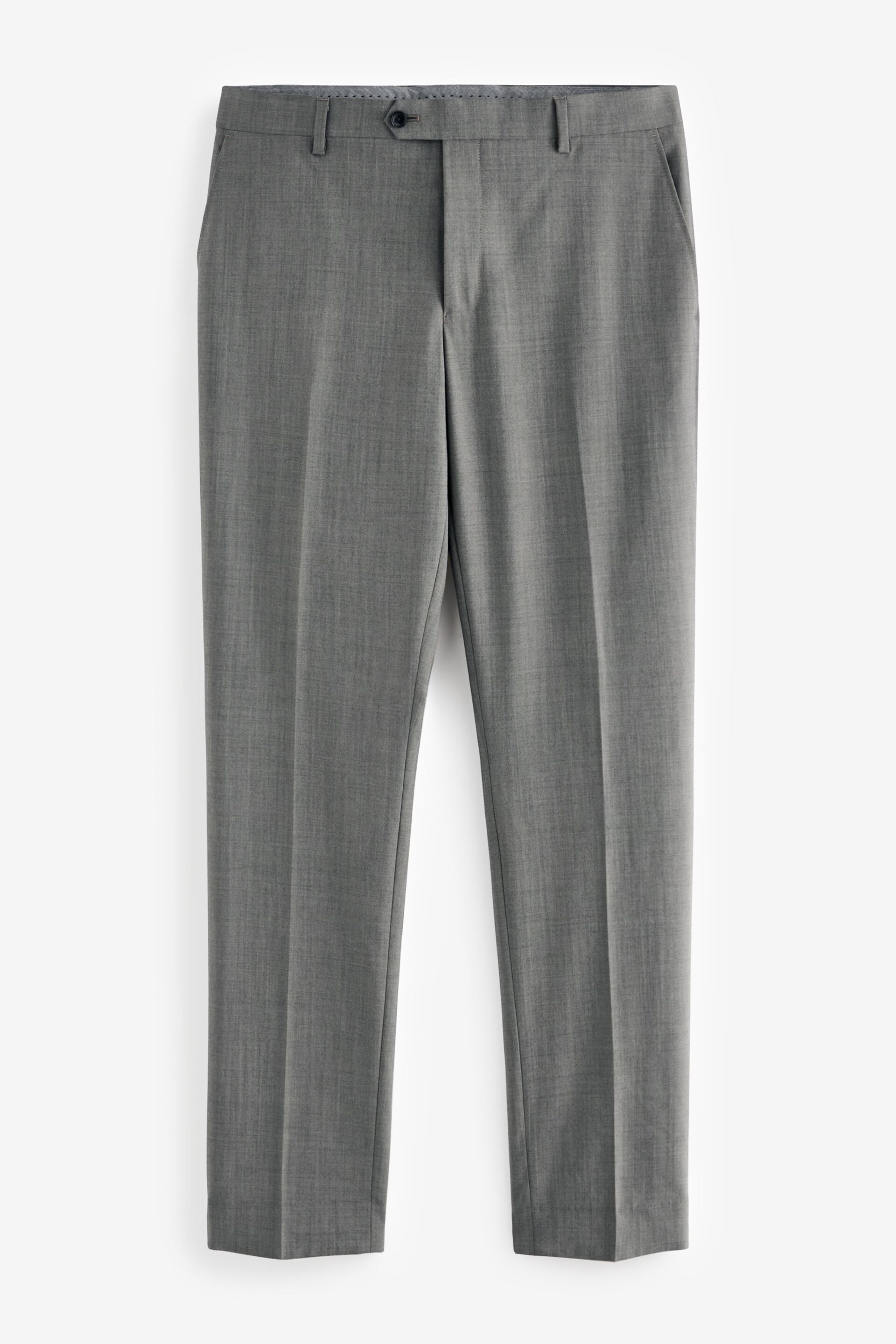 Neutral Slim Fit Signature Barberis Suit: Trousers - Image 4 of 8