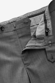Neutral Slim Fit Signature Barberis Suit: Trousers - Image 7 of 8